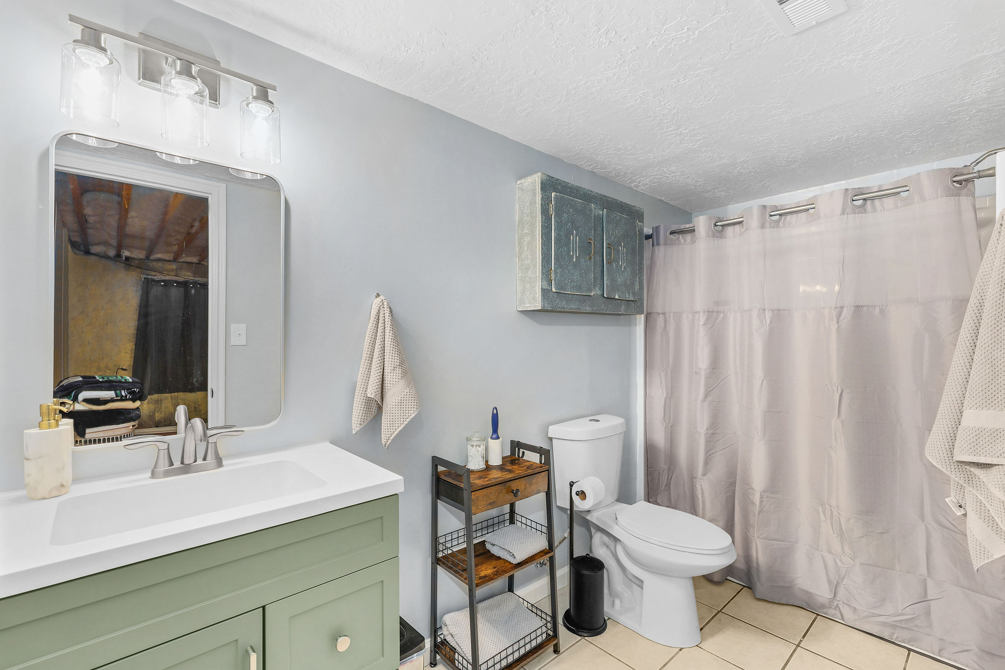 Recently updated 3/4 downstairs bathroom