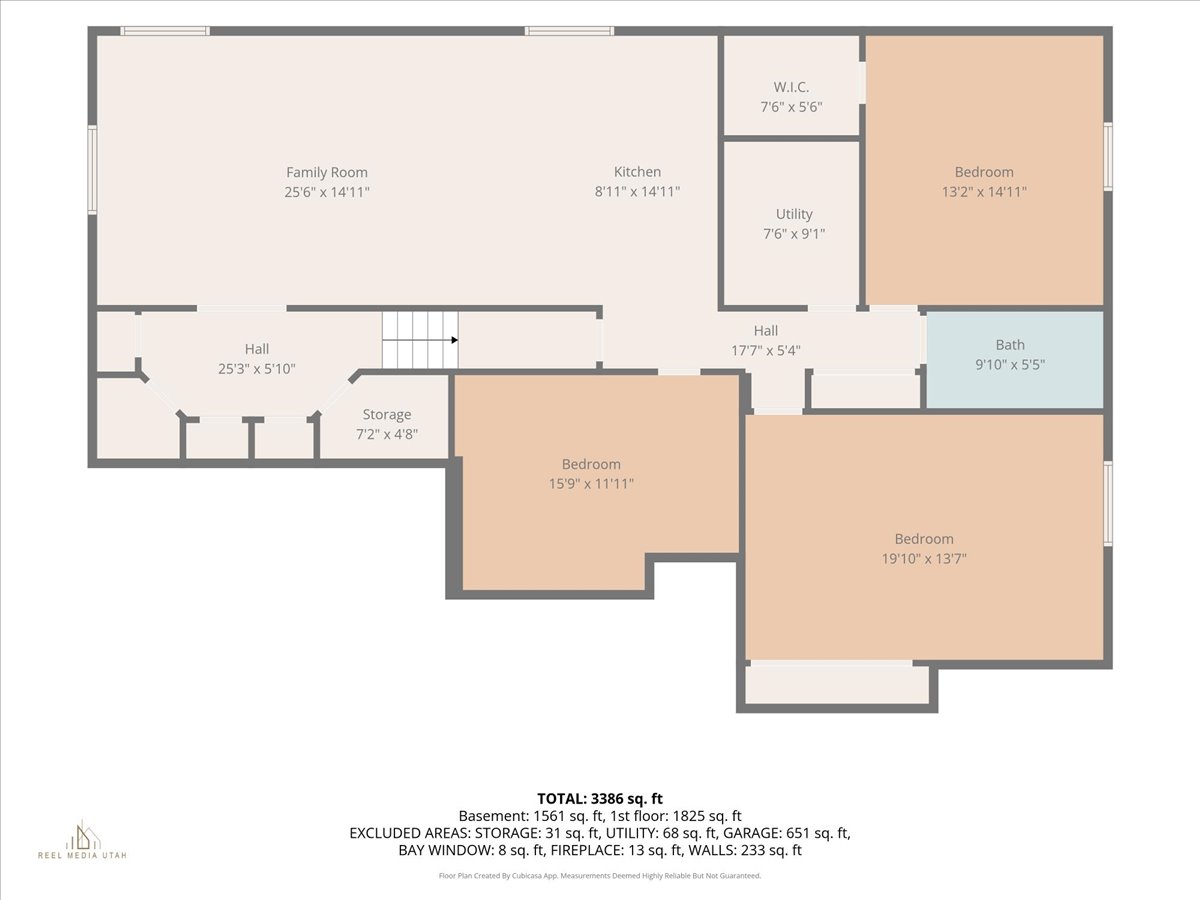 Basement Level Floor plan W/ Dimensions