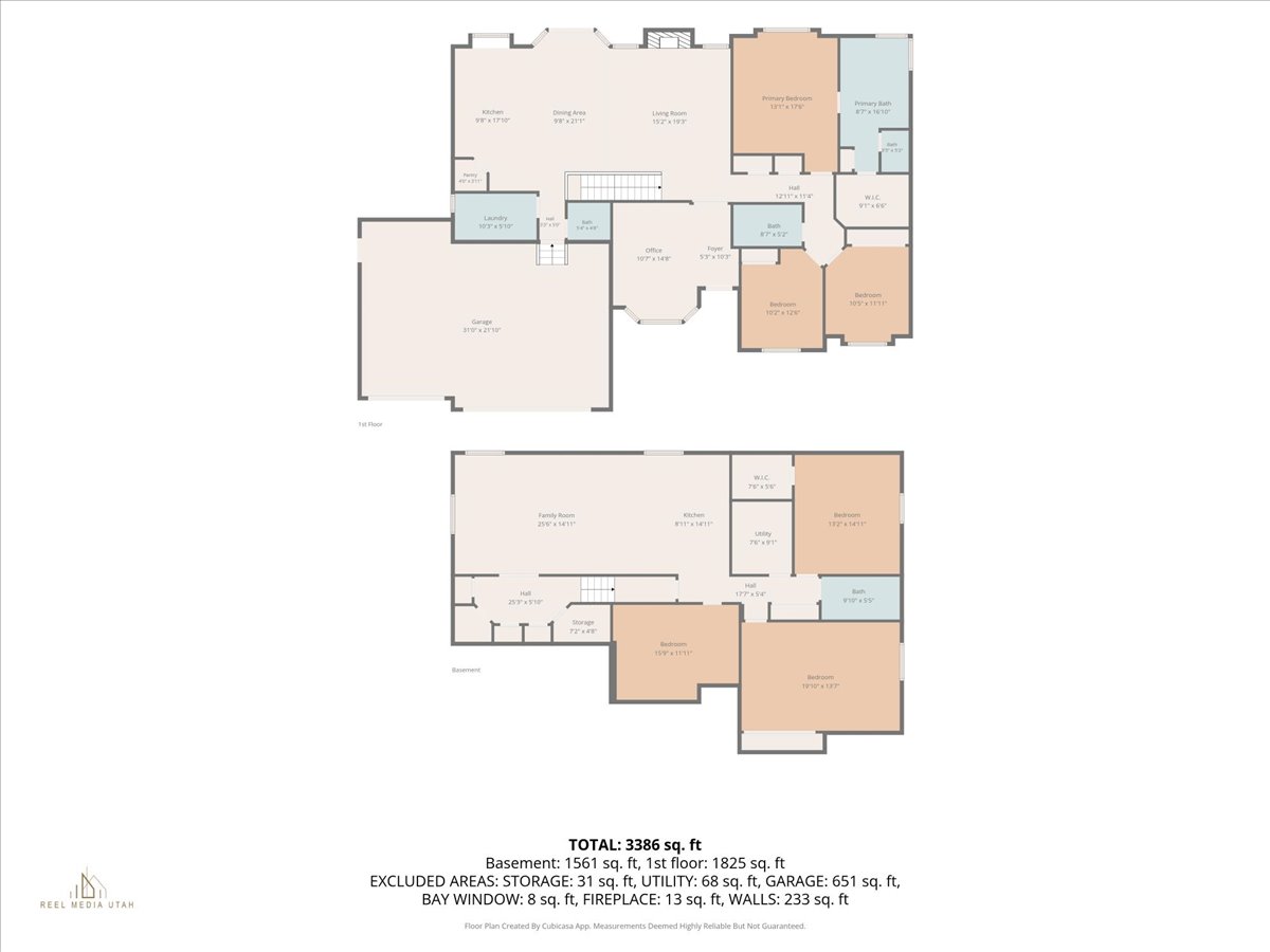 Both Level Floor plans W/ Dimensions