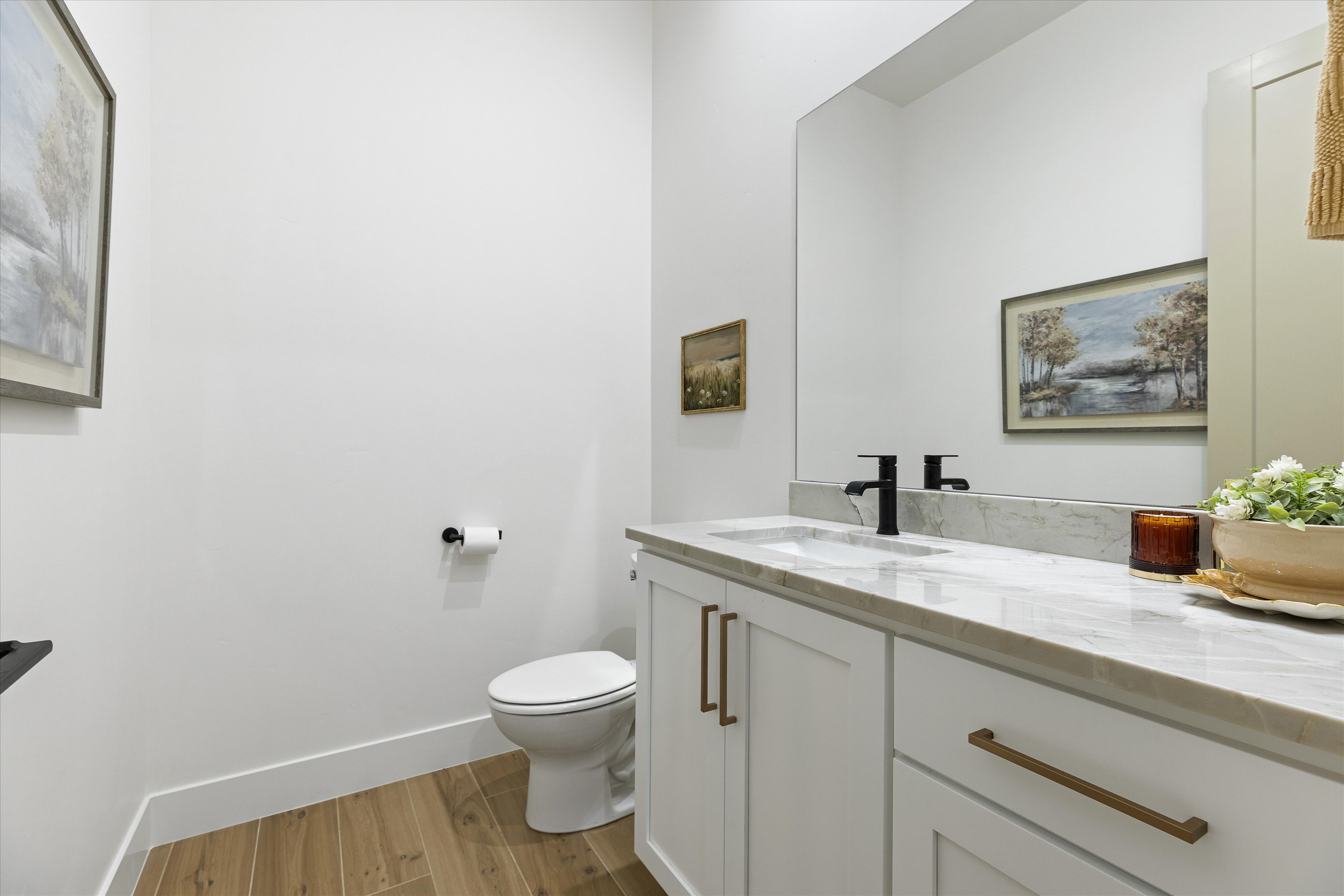 Half Bathroom by Garage