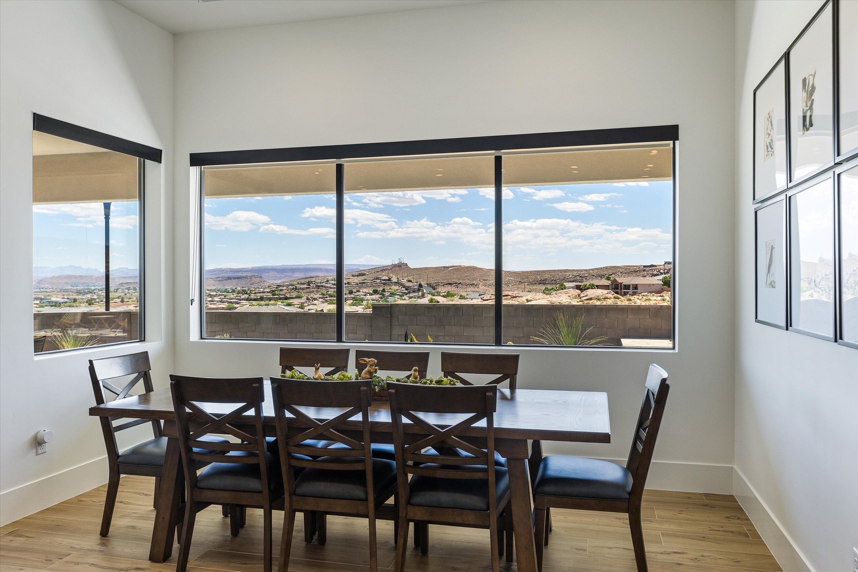 Dining Area with Incredible Views of Zion and Open Space
