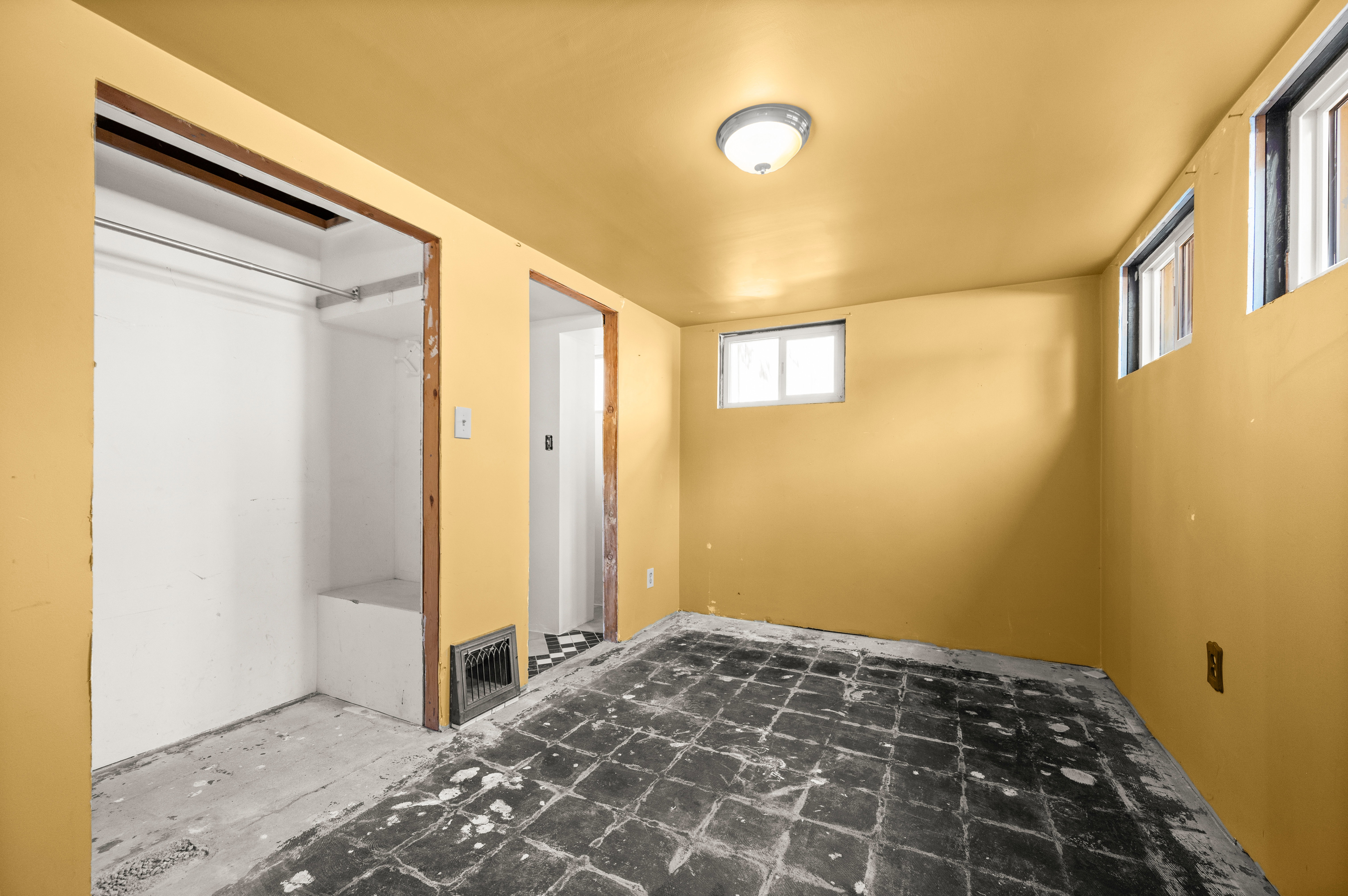 Ready to finish with carpet and paint