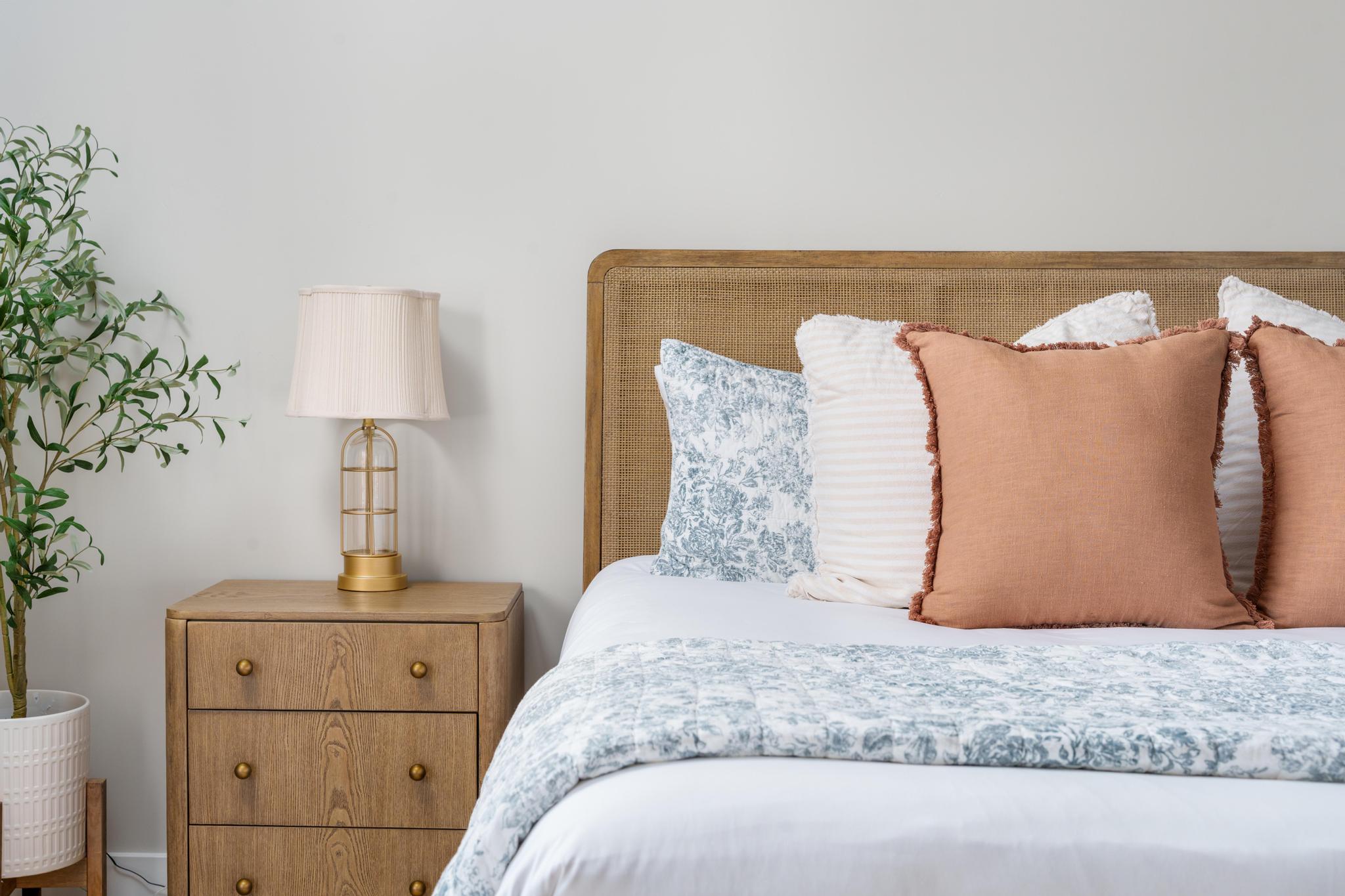 Neutral wall color providing a versatile backdrop