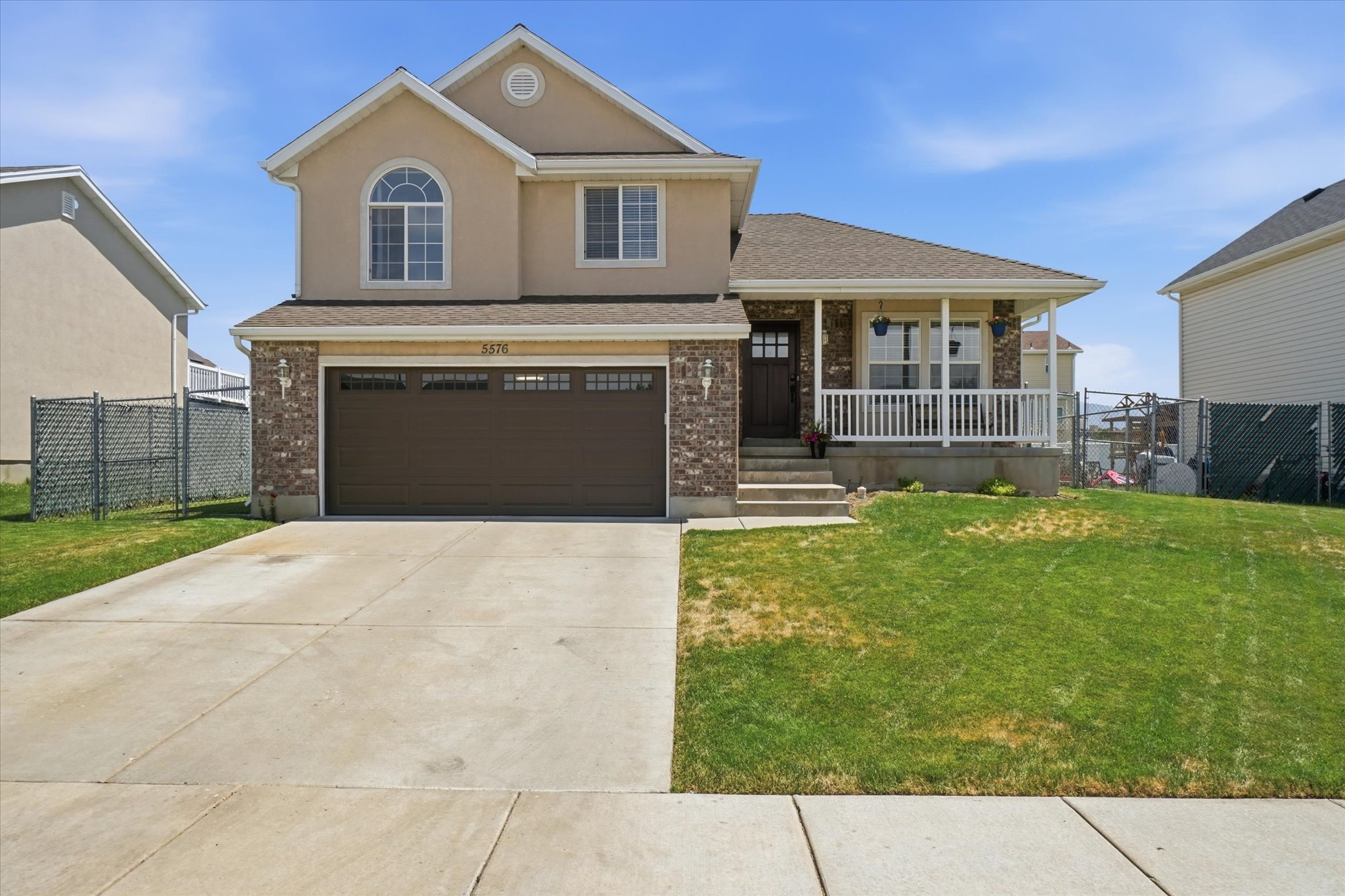 Multi-level home with front porch