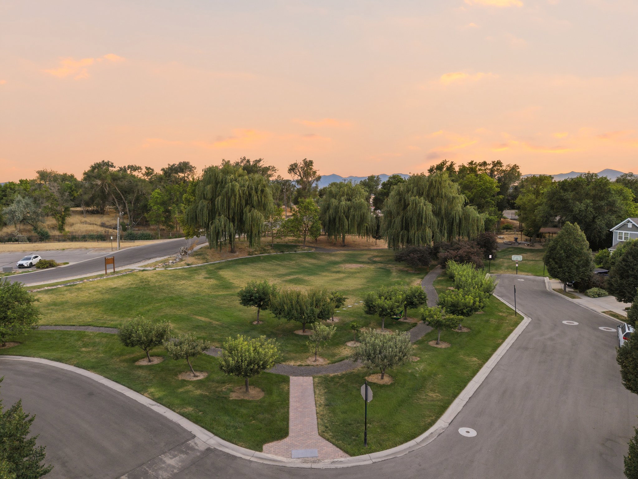 Expansive community park.
