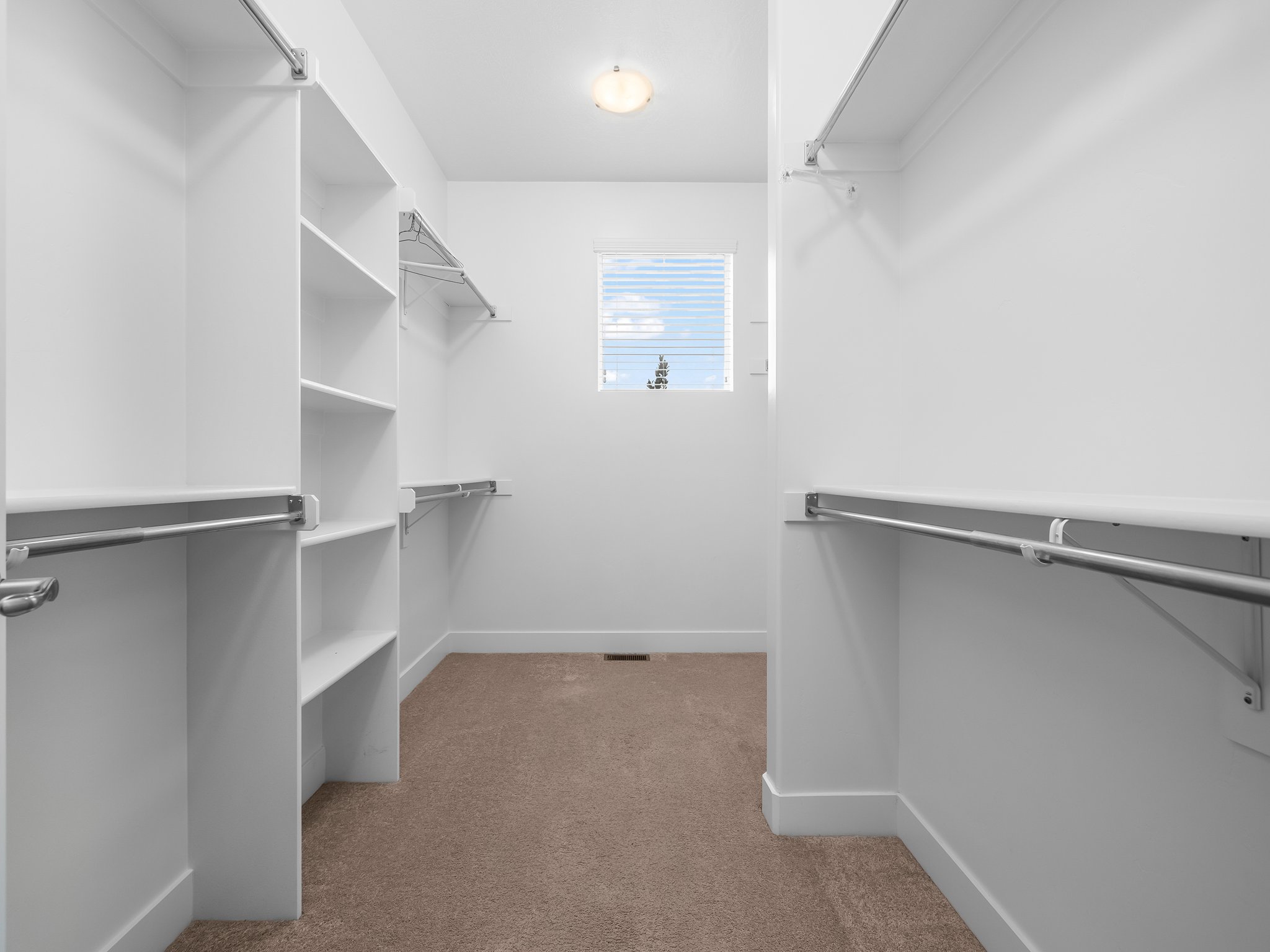 Closet in master bedroom.