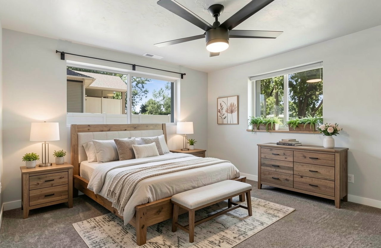 Primary Bedroom w/ Private Bath ( Virtually Staged)