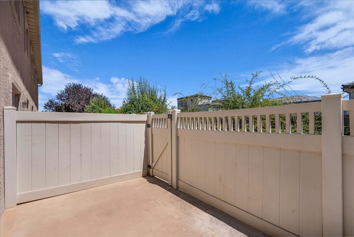 Fully fenced outdoor space provides a private retreat with room to unwind or enjoy time outdoors.