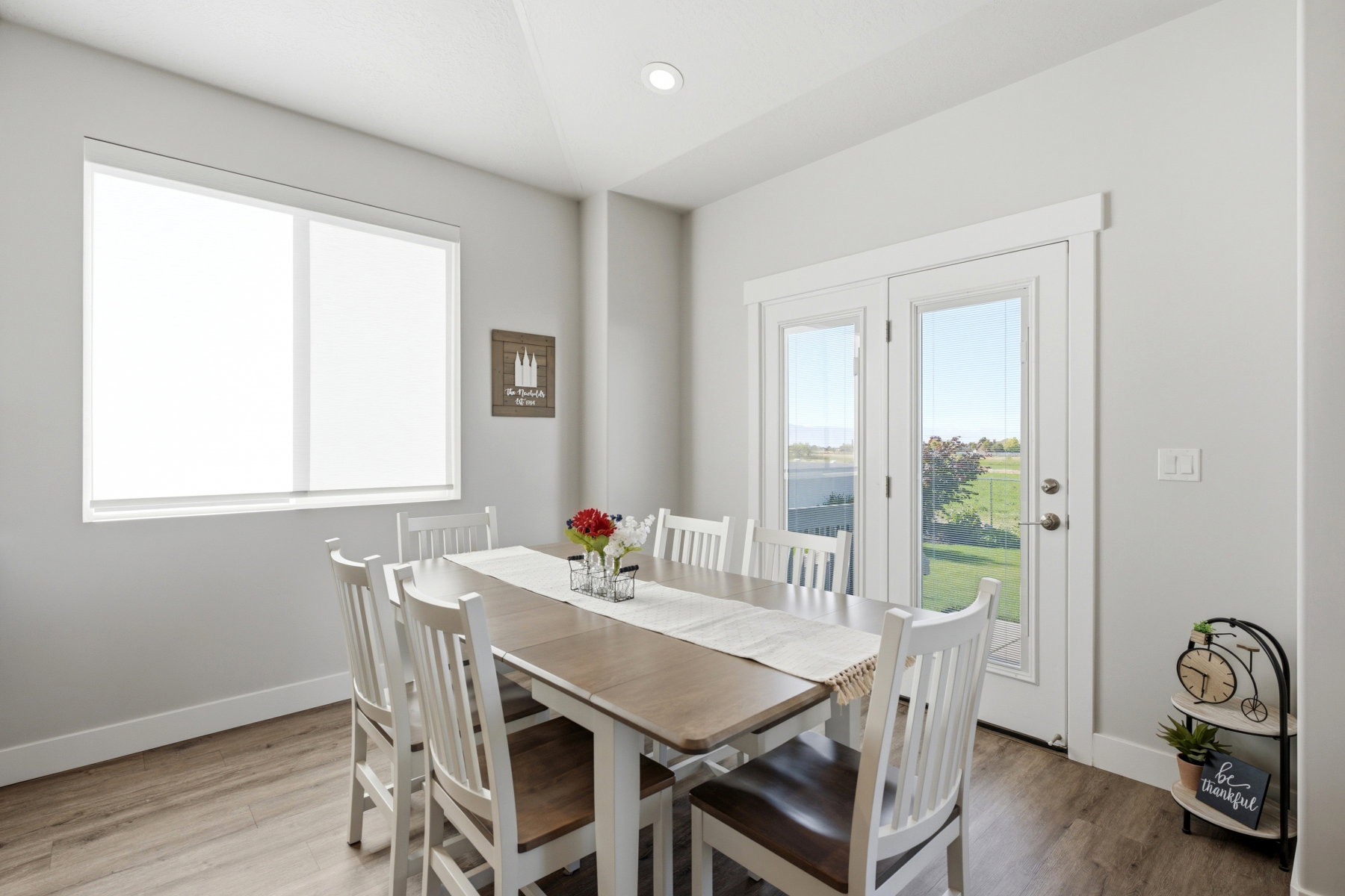 Seim-formal dining area-walks out to patio