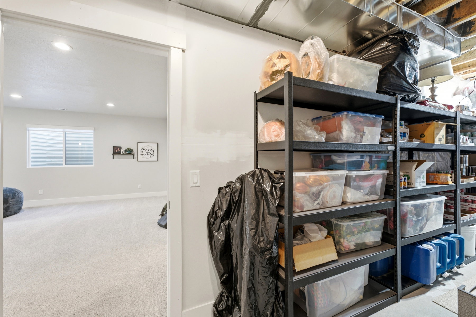 Storage room-view out to family room