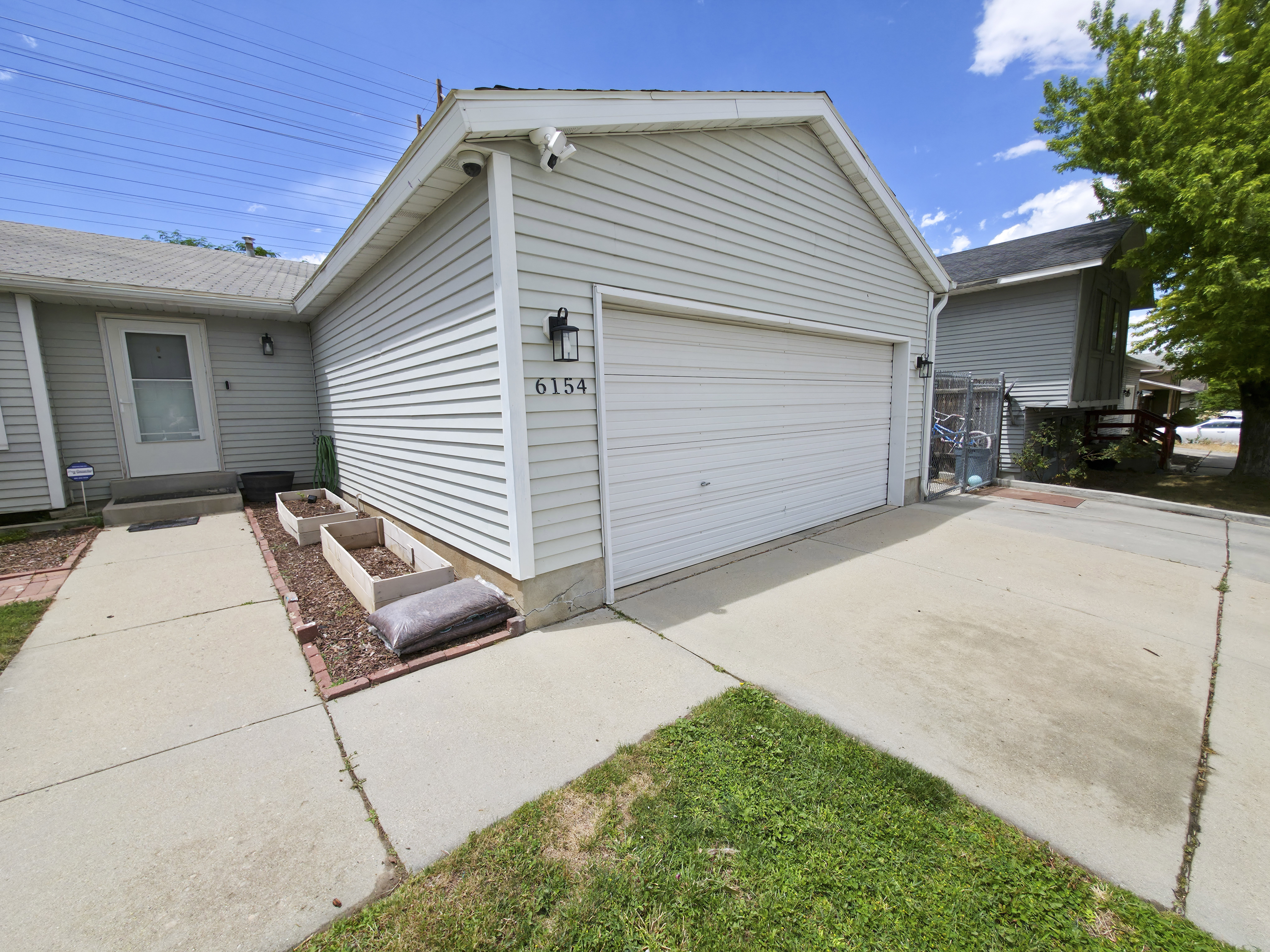 Garage and entry.