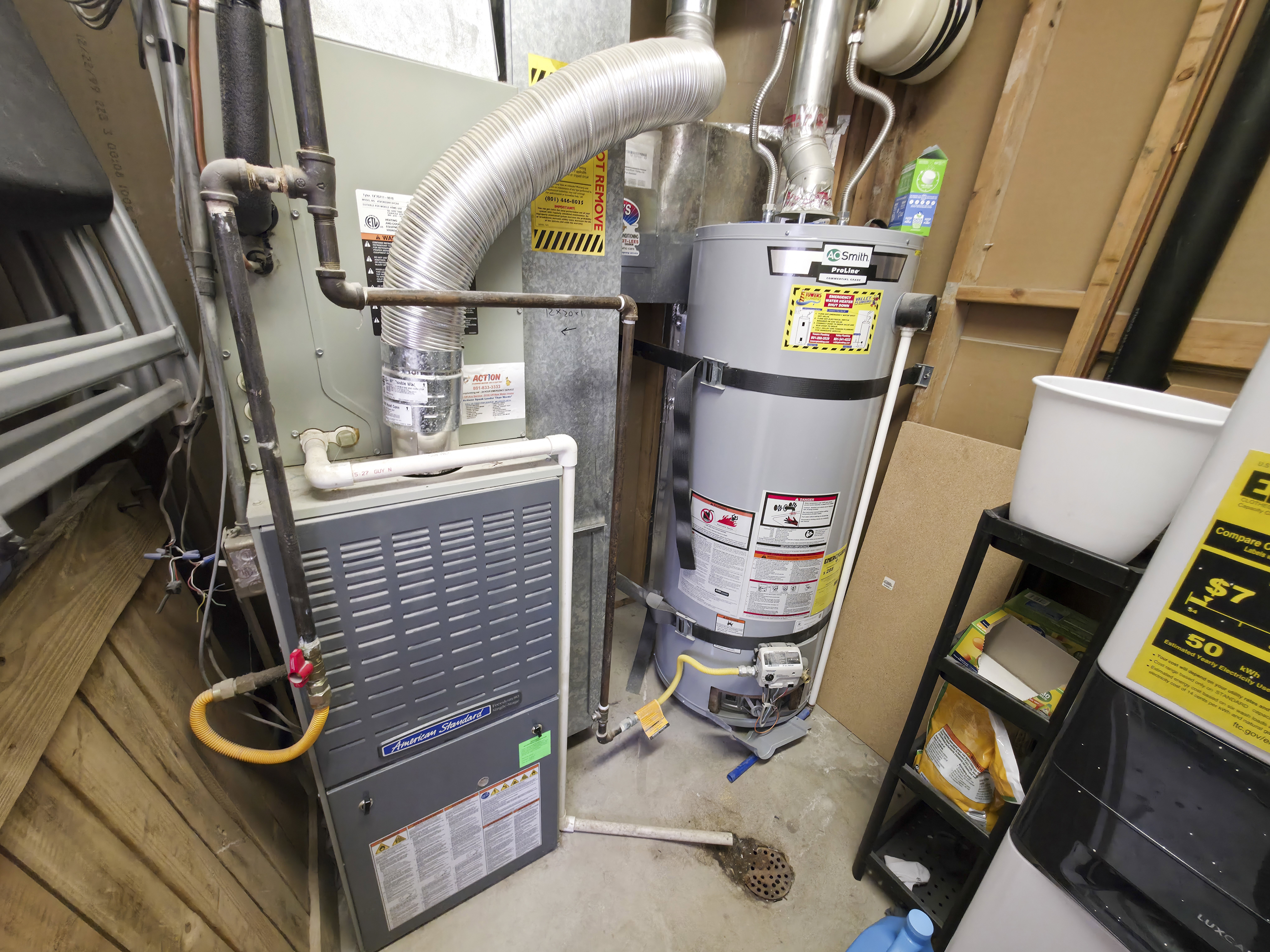Updated furnace/AC & water heater.