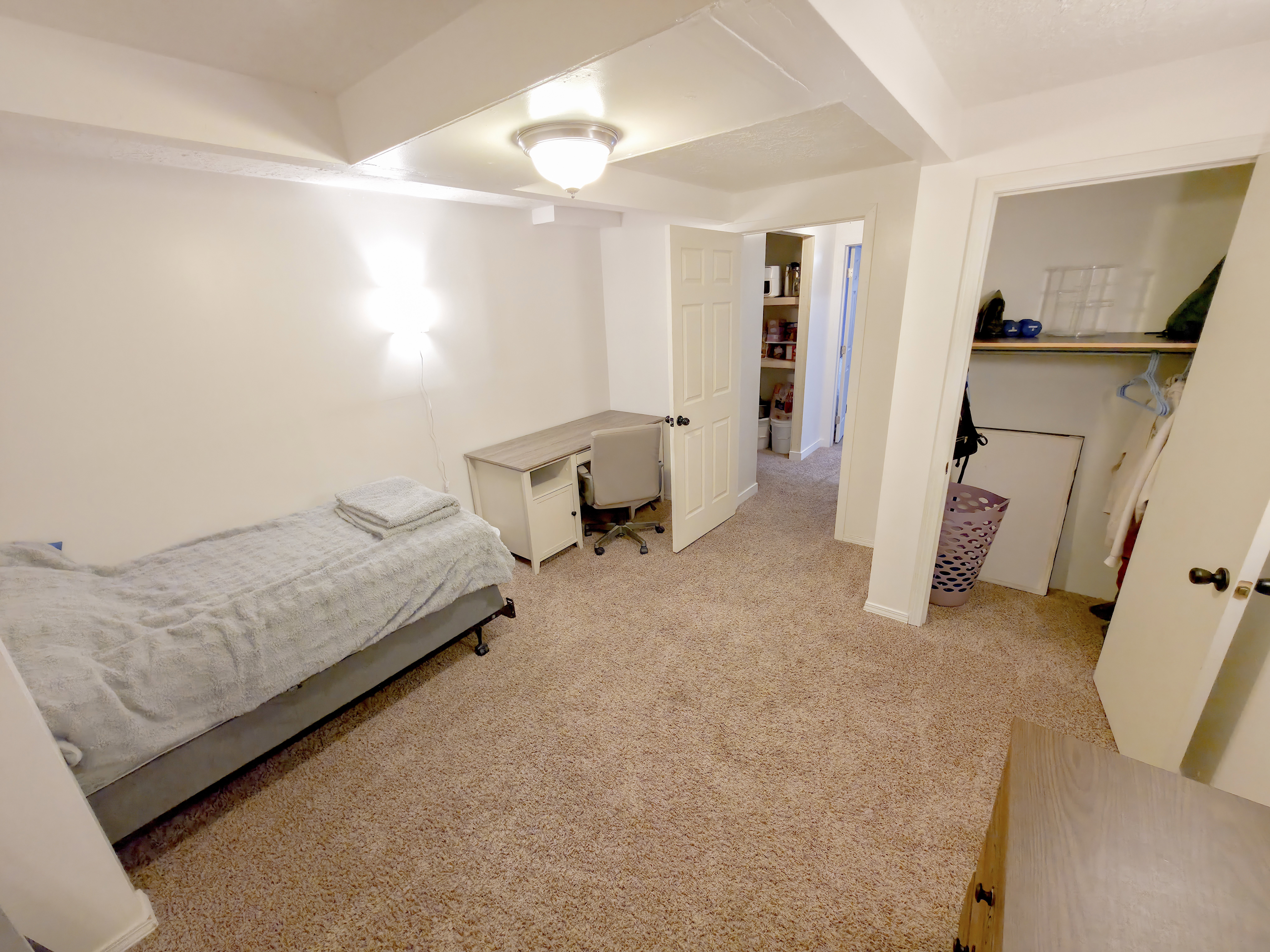 Family Room 2 being used as large bedroom.