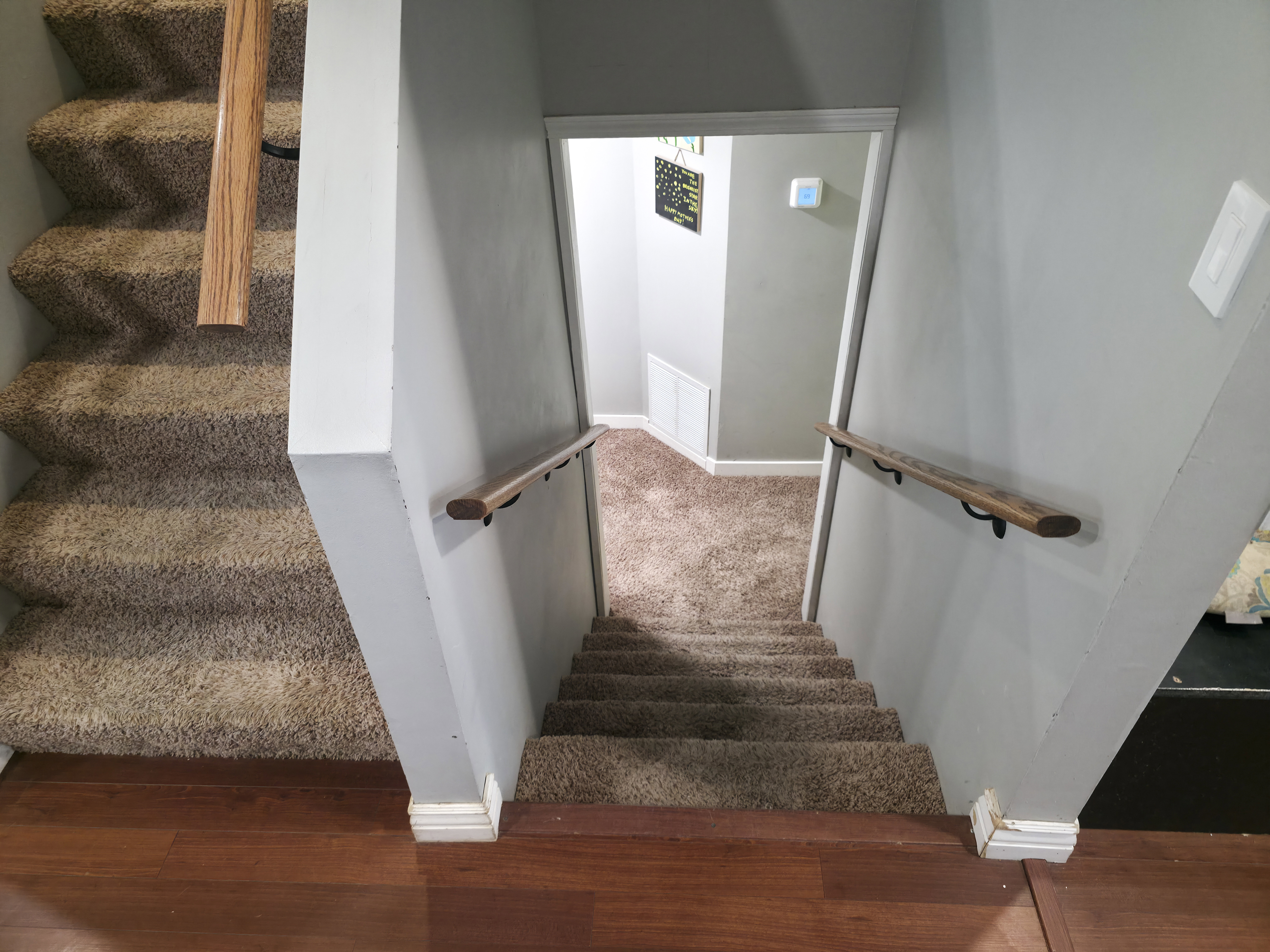 Level 1 to basement 1.