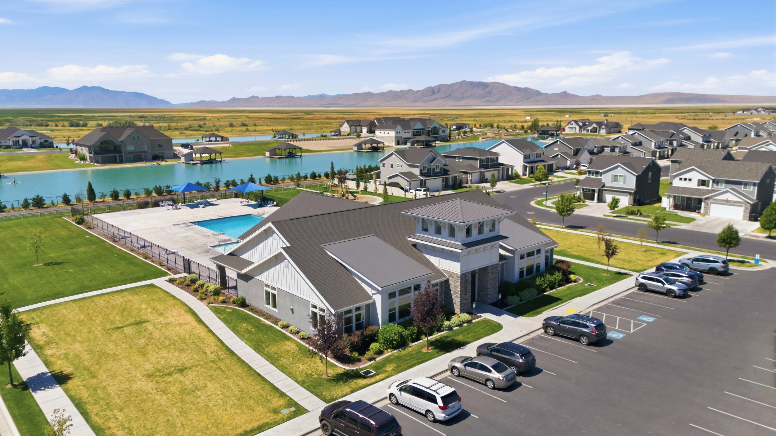 Modern clubhouse facility