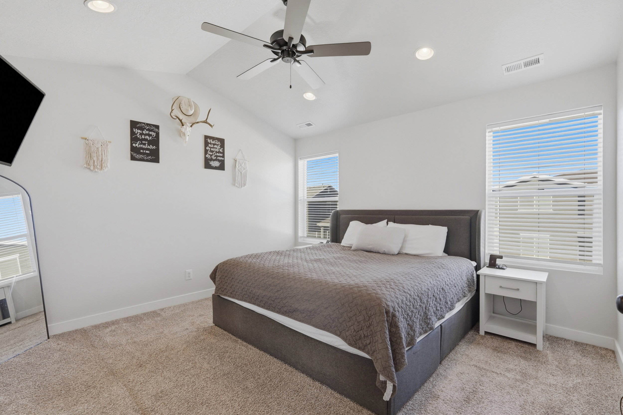Primary Bedroom with Vaulted Ceilings