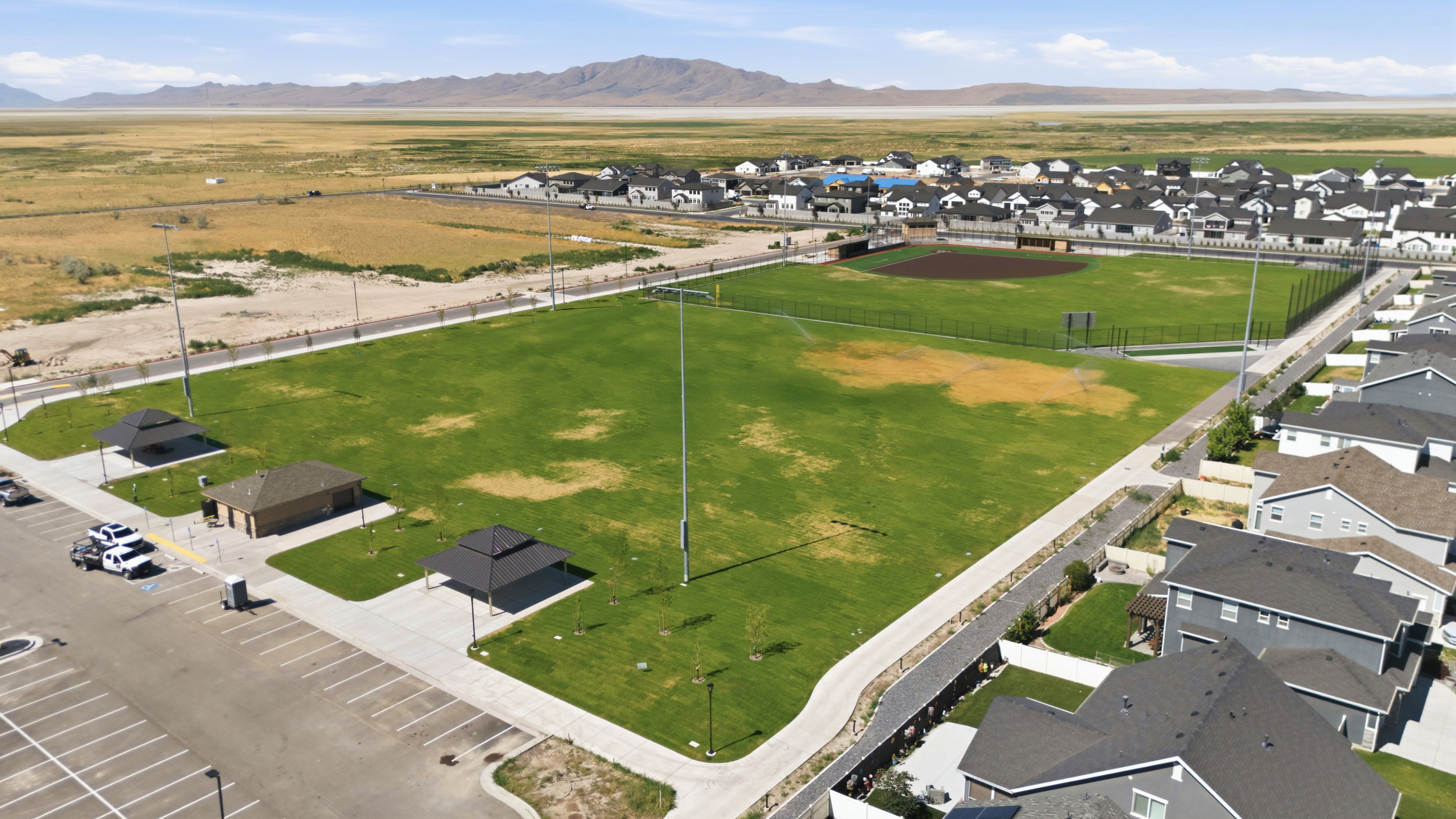 Large community park