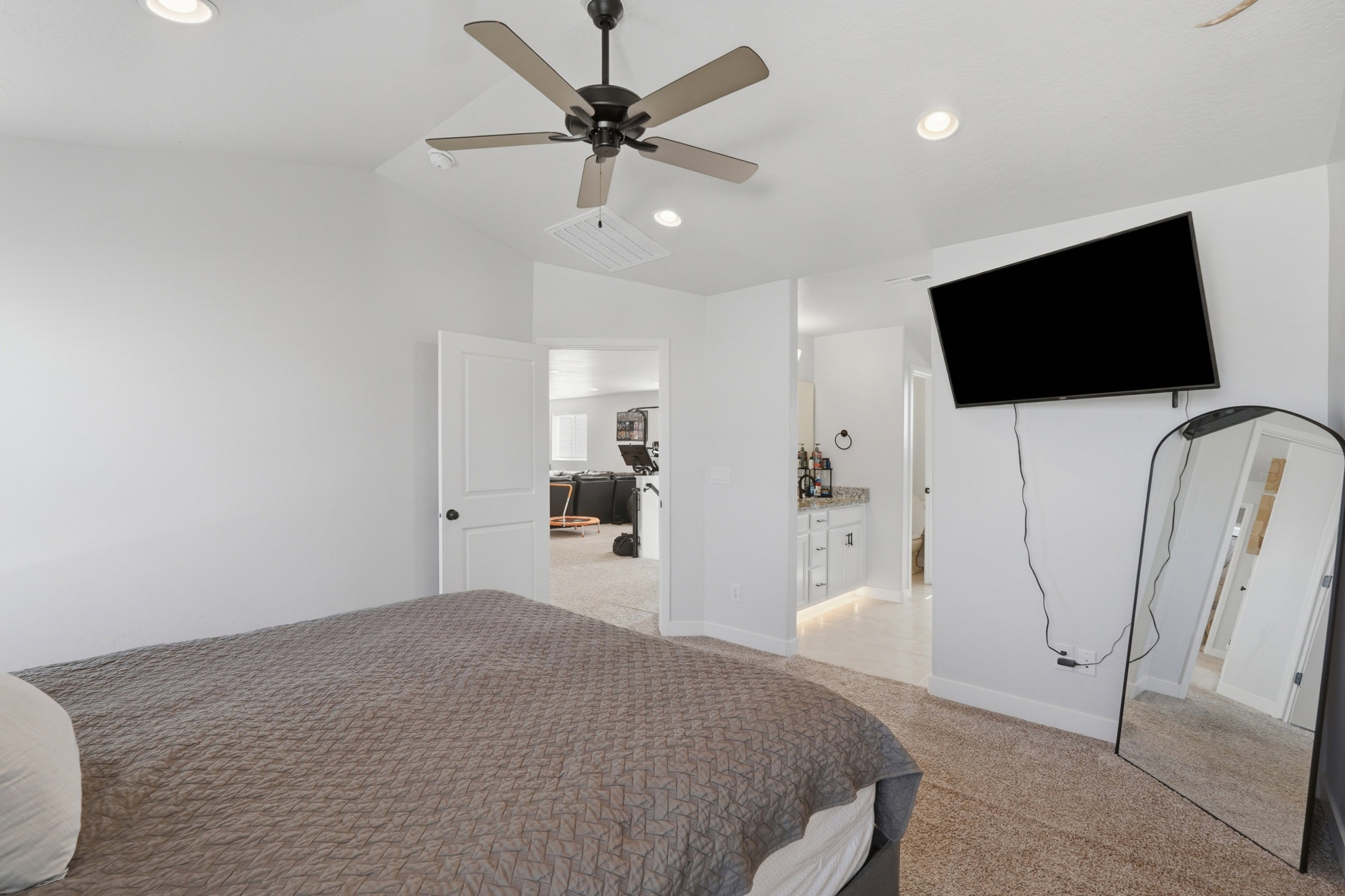 Primary Bedroom with Vaulted Ceilings