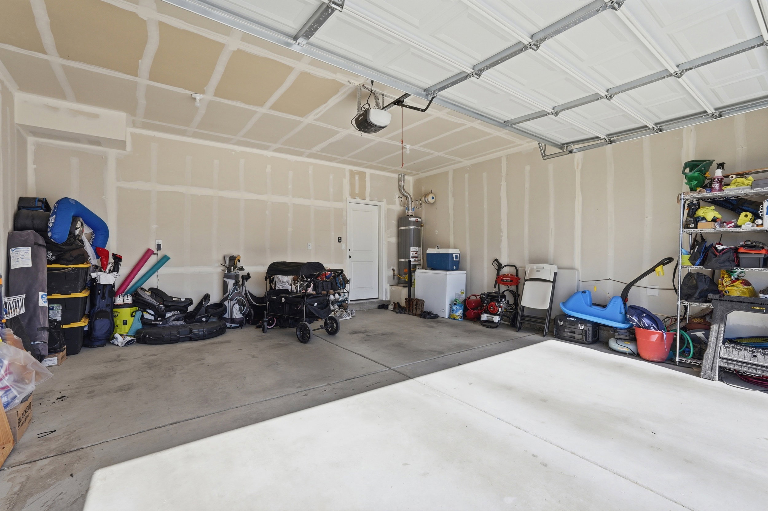2 car garage, fully insulated, extra large 2 car garage door.