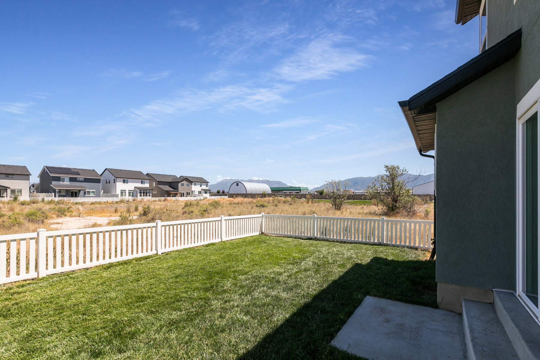 Beautiful open views and useable flat yard!
