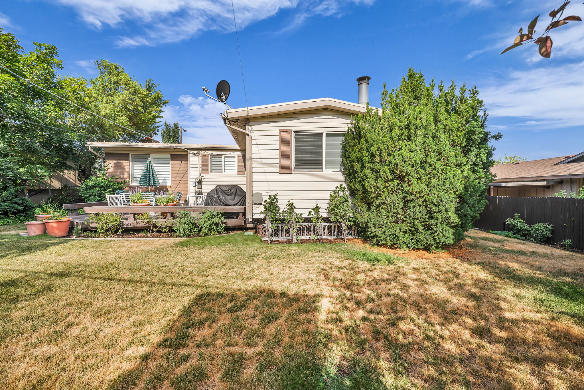 The views from this deck are of the Wasatch mountains!