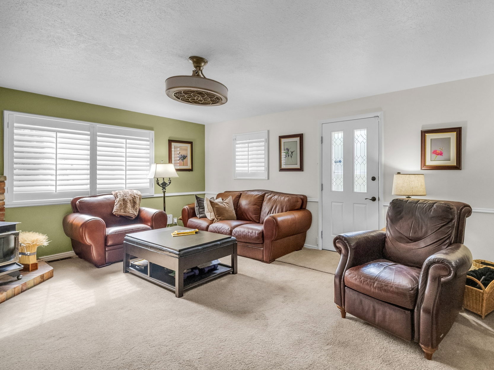 Transforming the whole residence is the addition of this family room off the kitchen