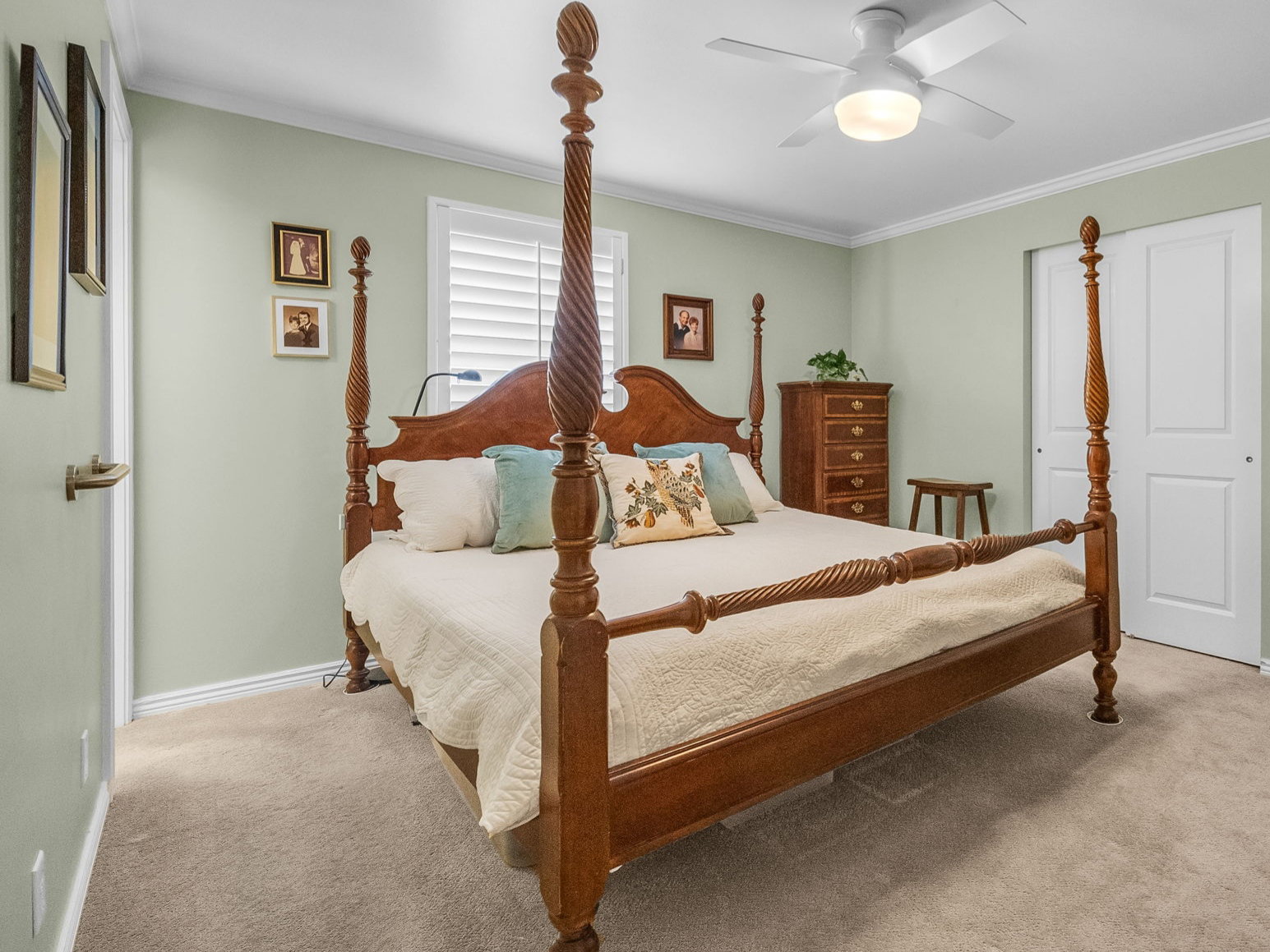Primary bedroomwith double closets