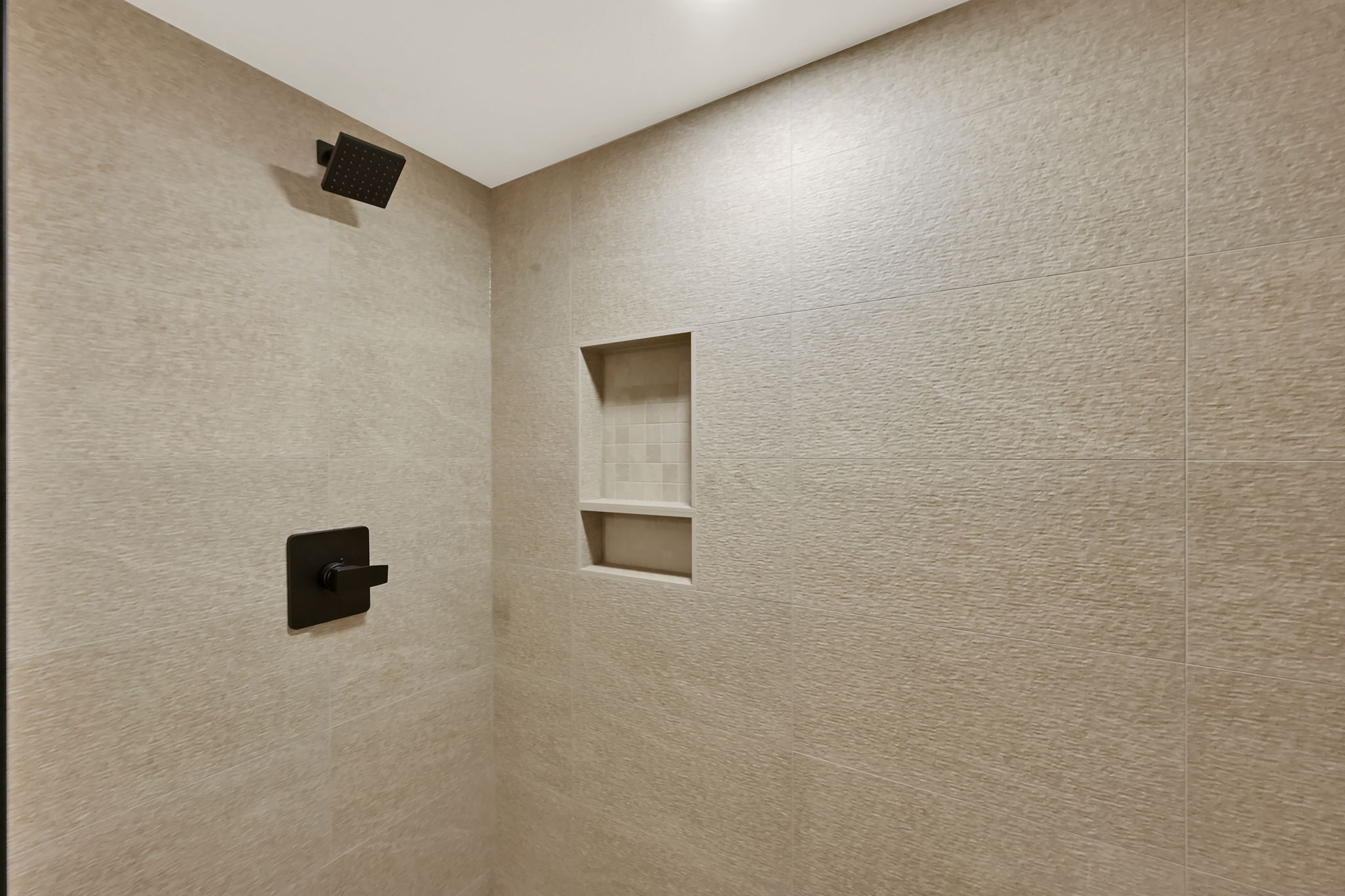 Tile in basement shower