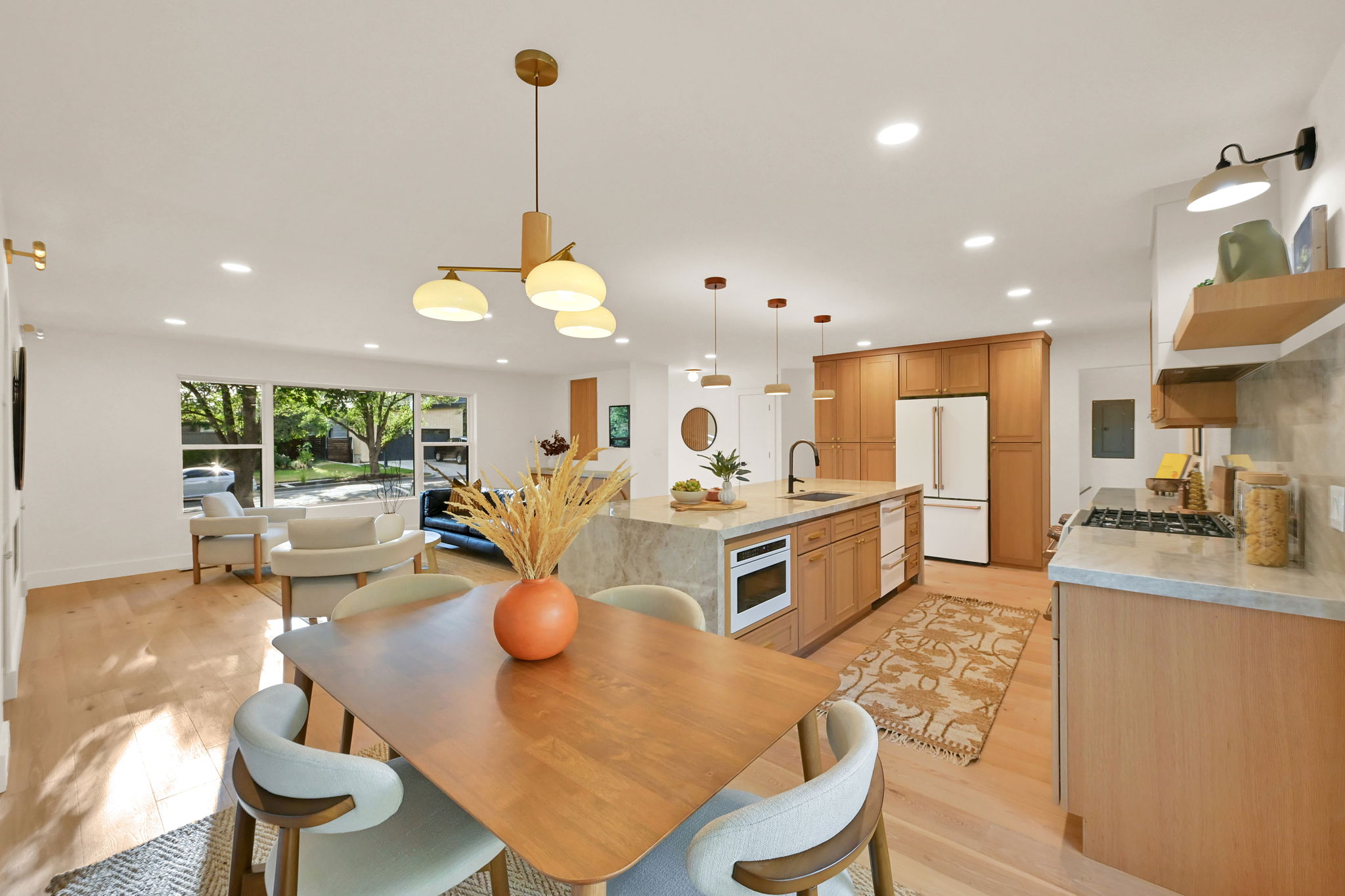 Open-concept living area