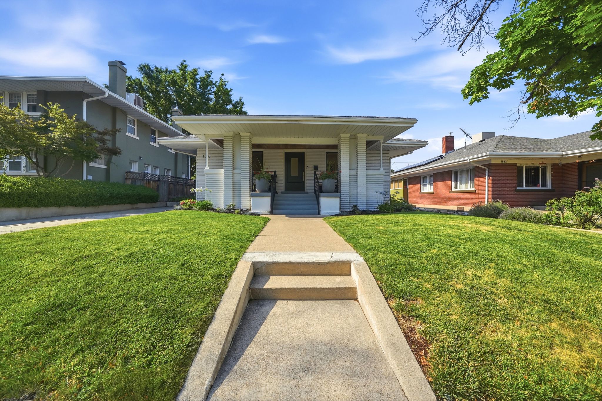 Classic bungalow exterior with a deep covered porch