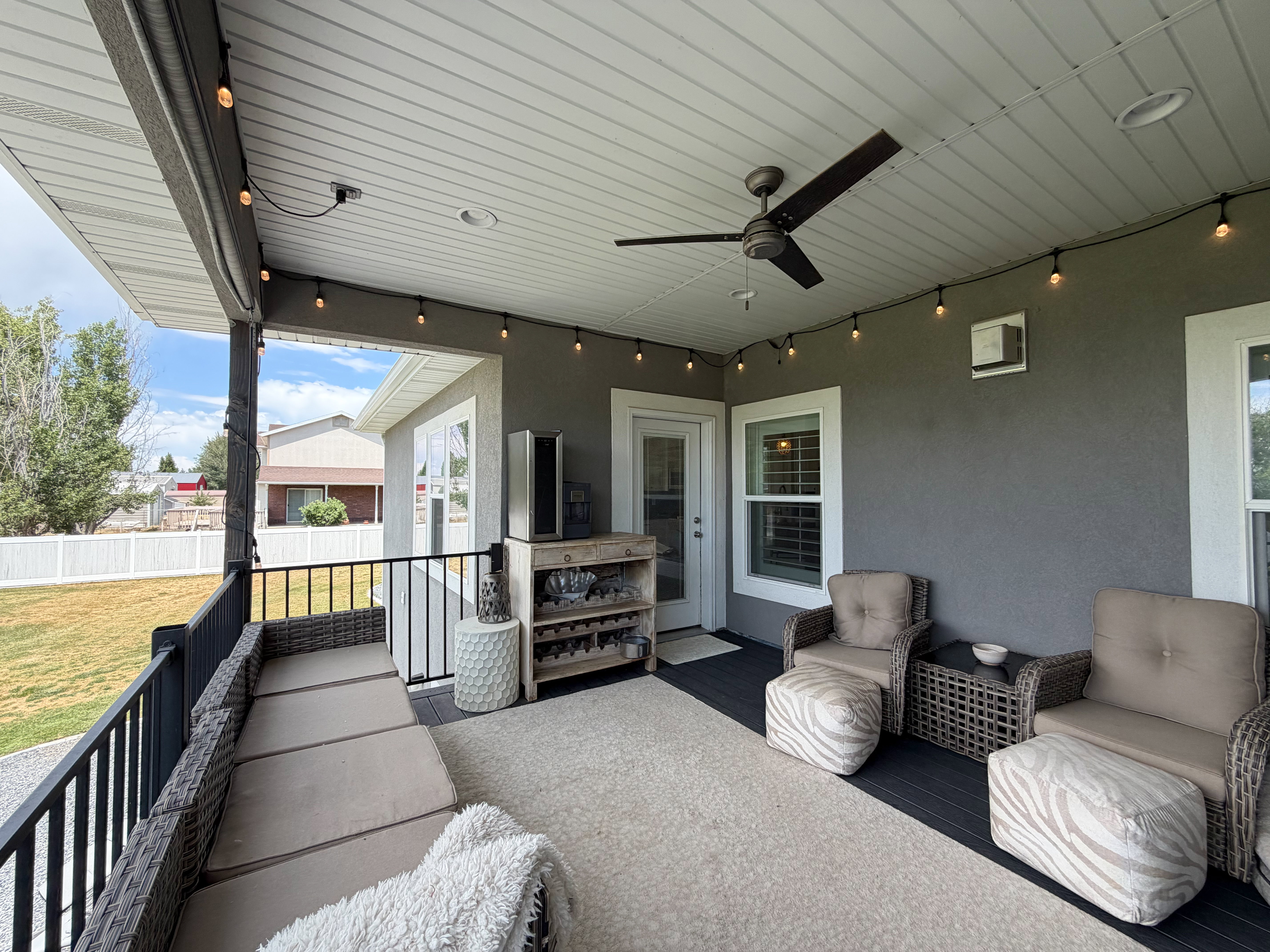 Deck no backyard neighbors. .62 acre