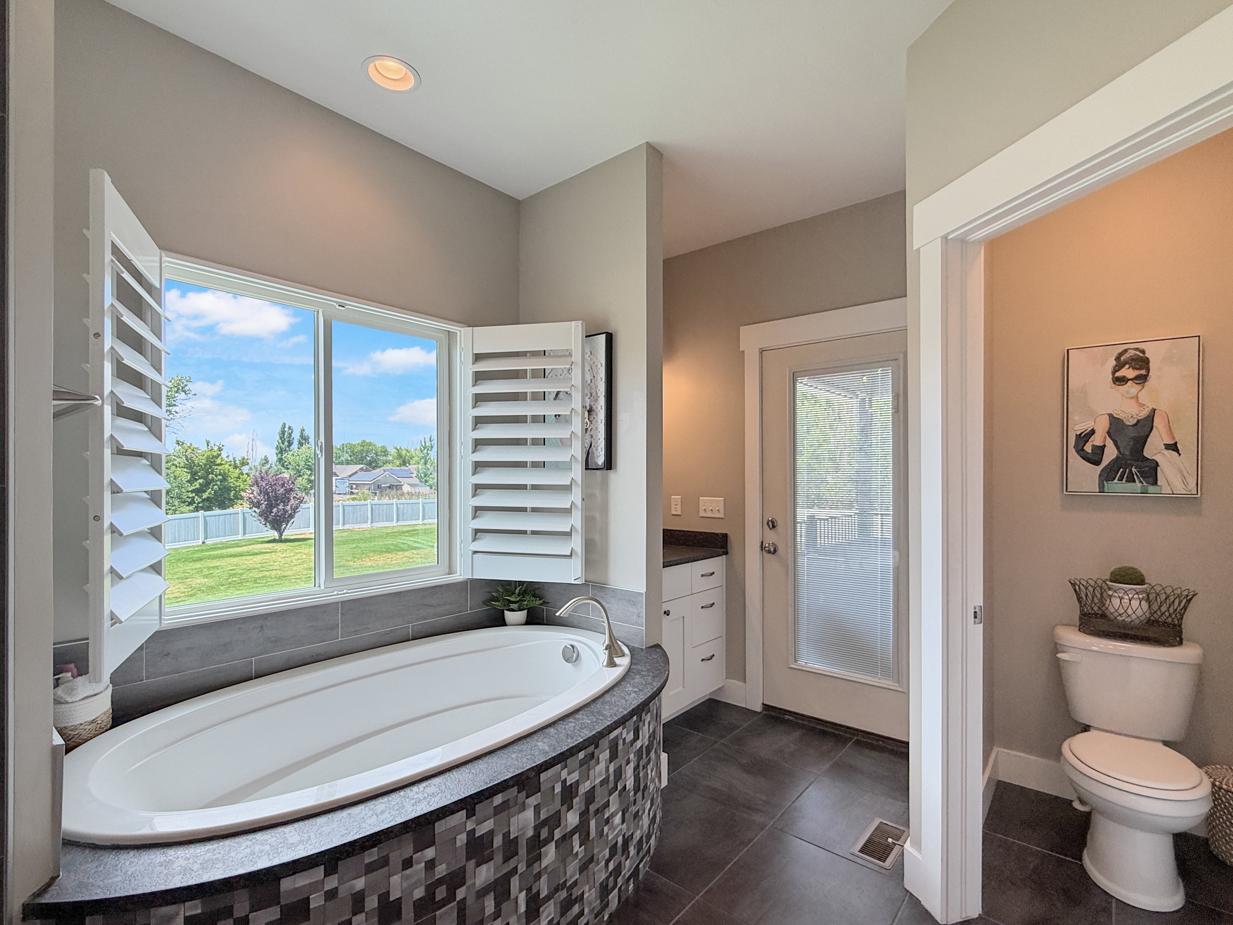 Primary bathroom separate tub