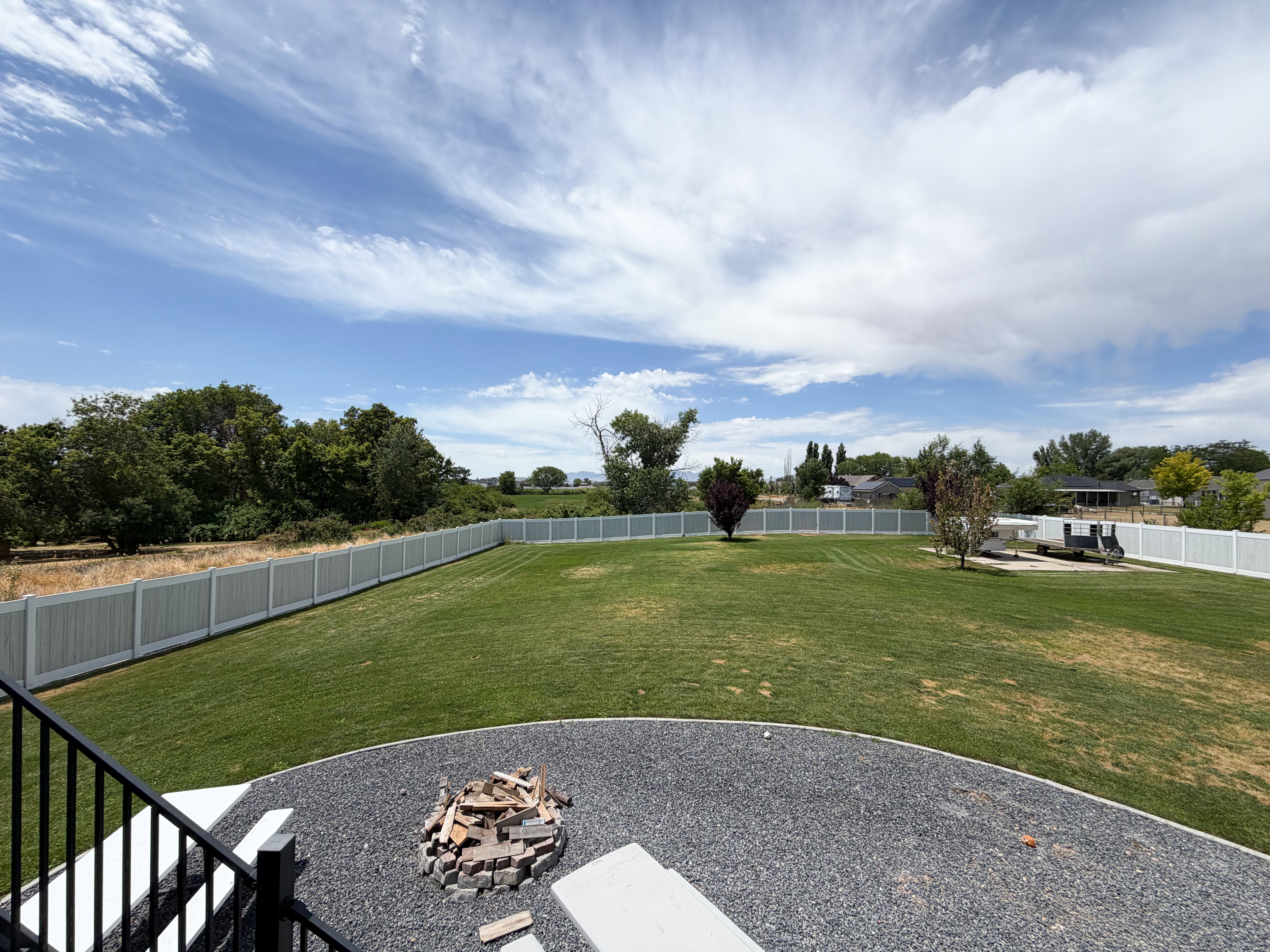 .62 acres no backyard neighbors