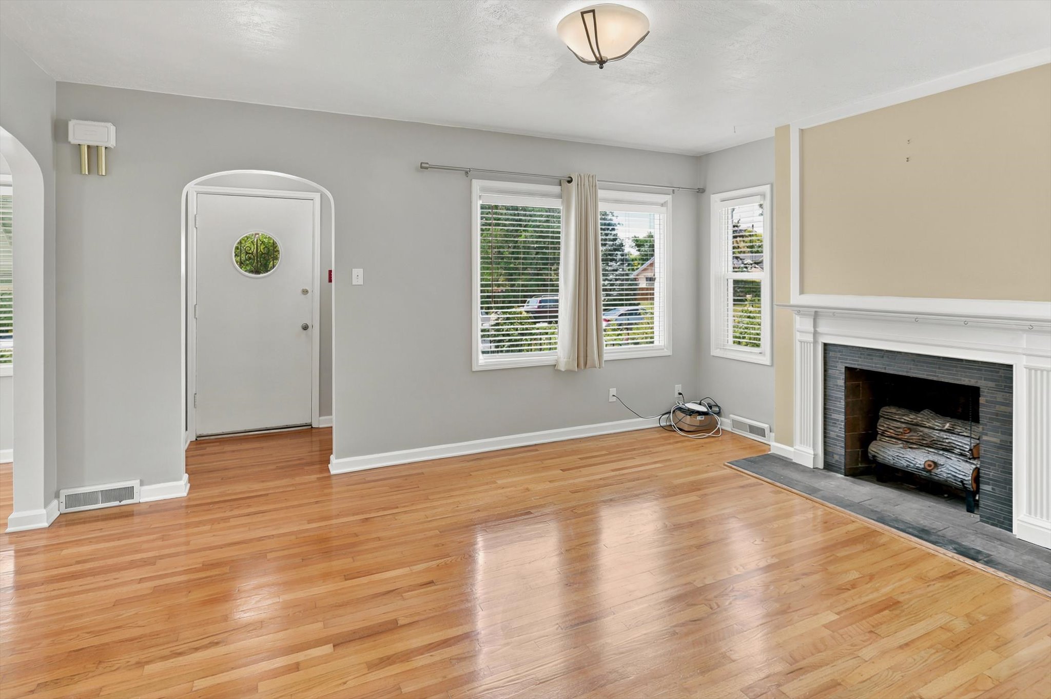 Entrance to Bright Living Room