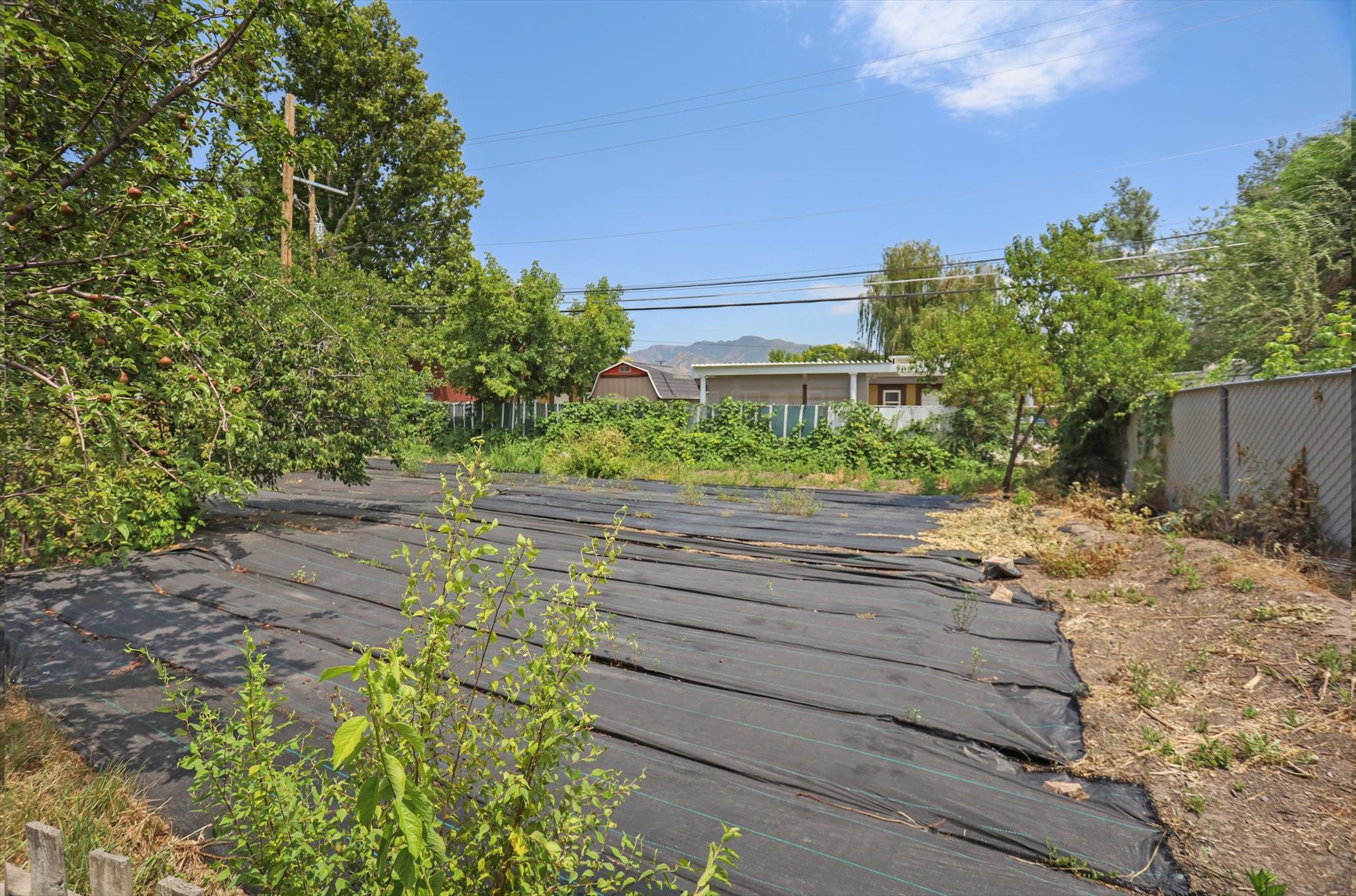 Expansive land parcel behind fence is continuation of yar/garden!!