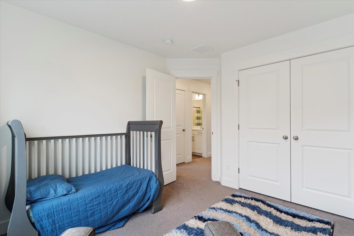 White walls with carpet flooring