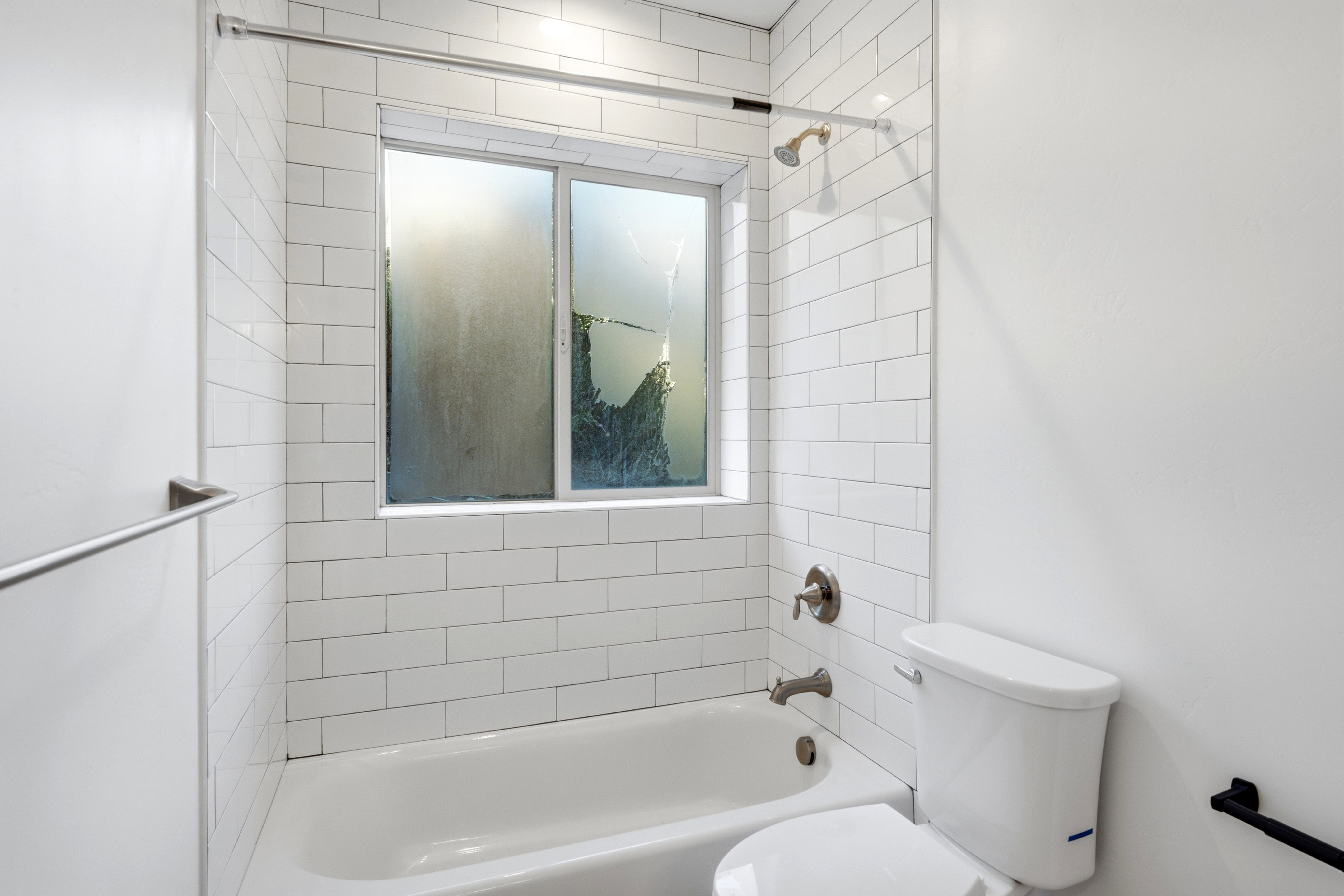 Middle level bathroom.