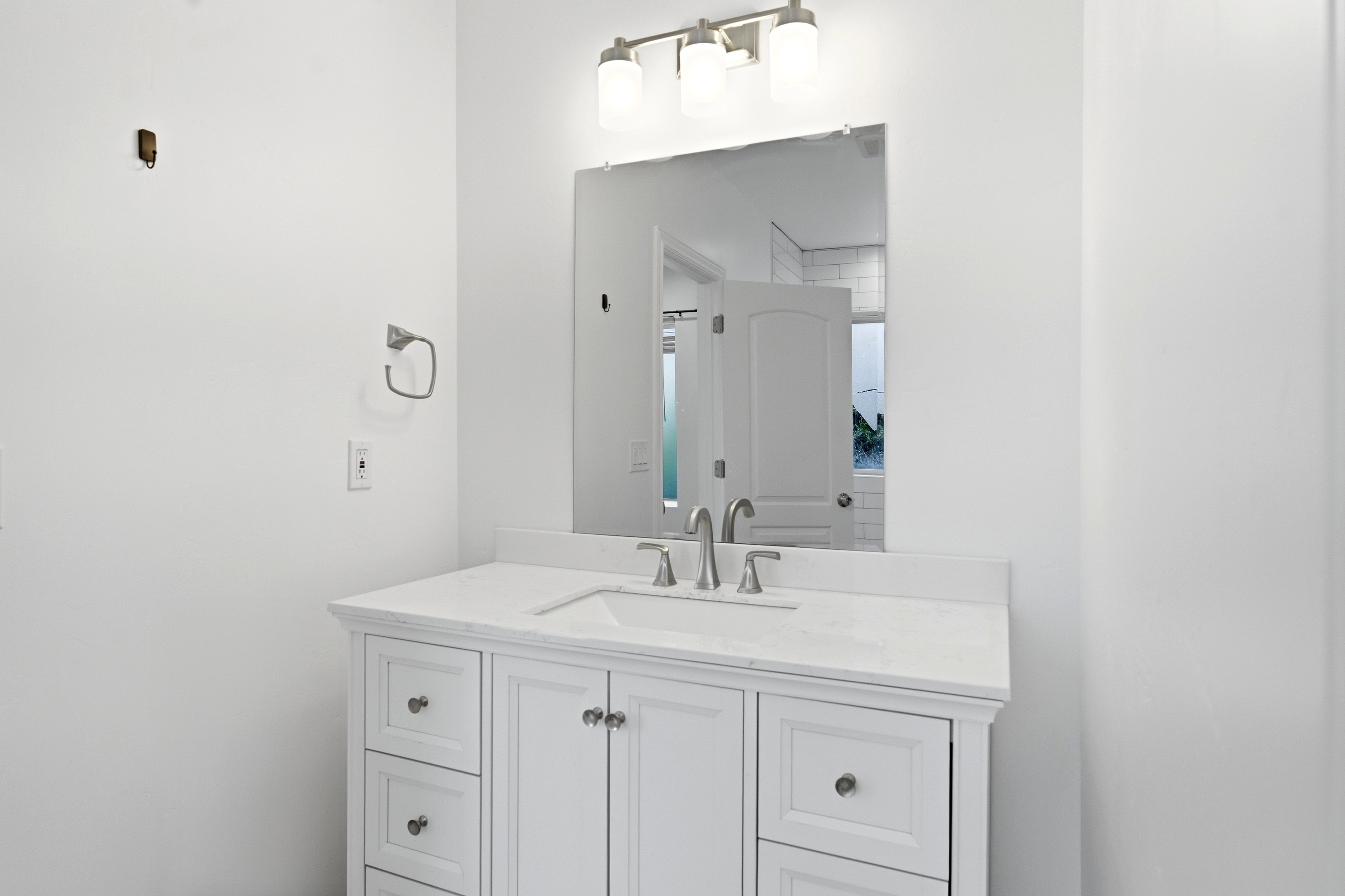 Middle level bathroom.