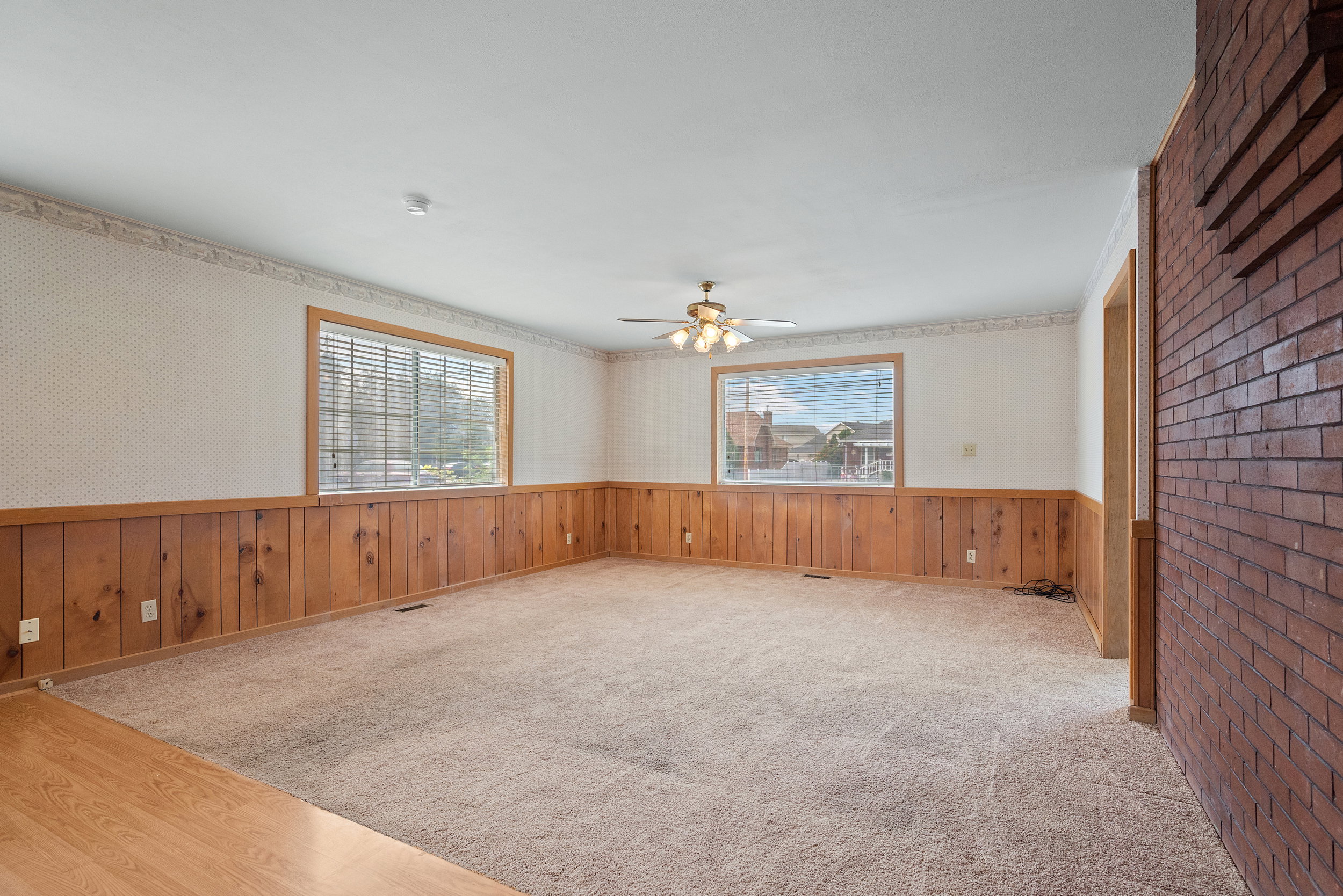 Large Living room space.