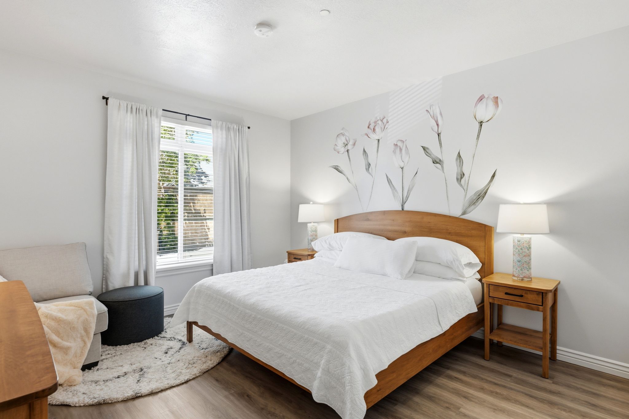 Spacious primary bedroom with en suite