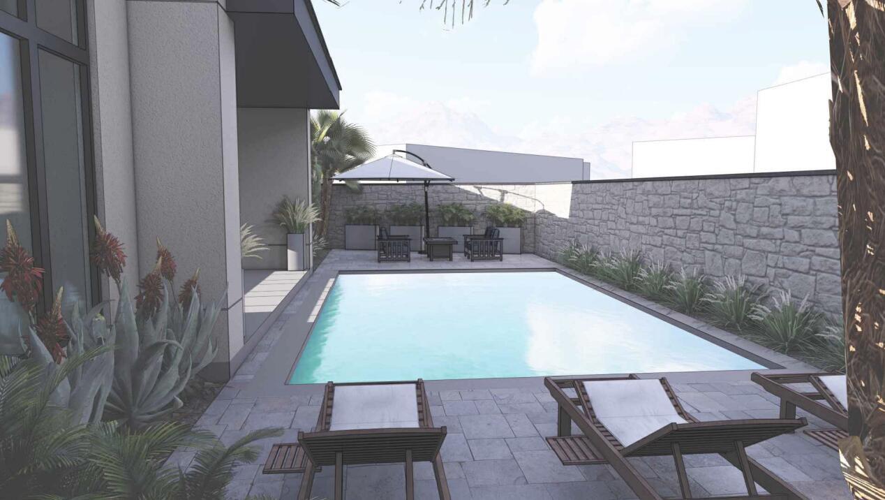 Rendering of backyard concept