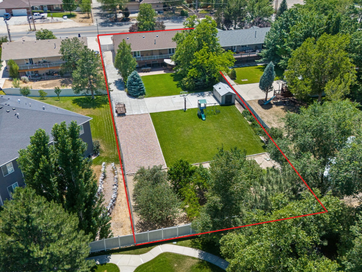 Rear aerial view