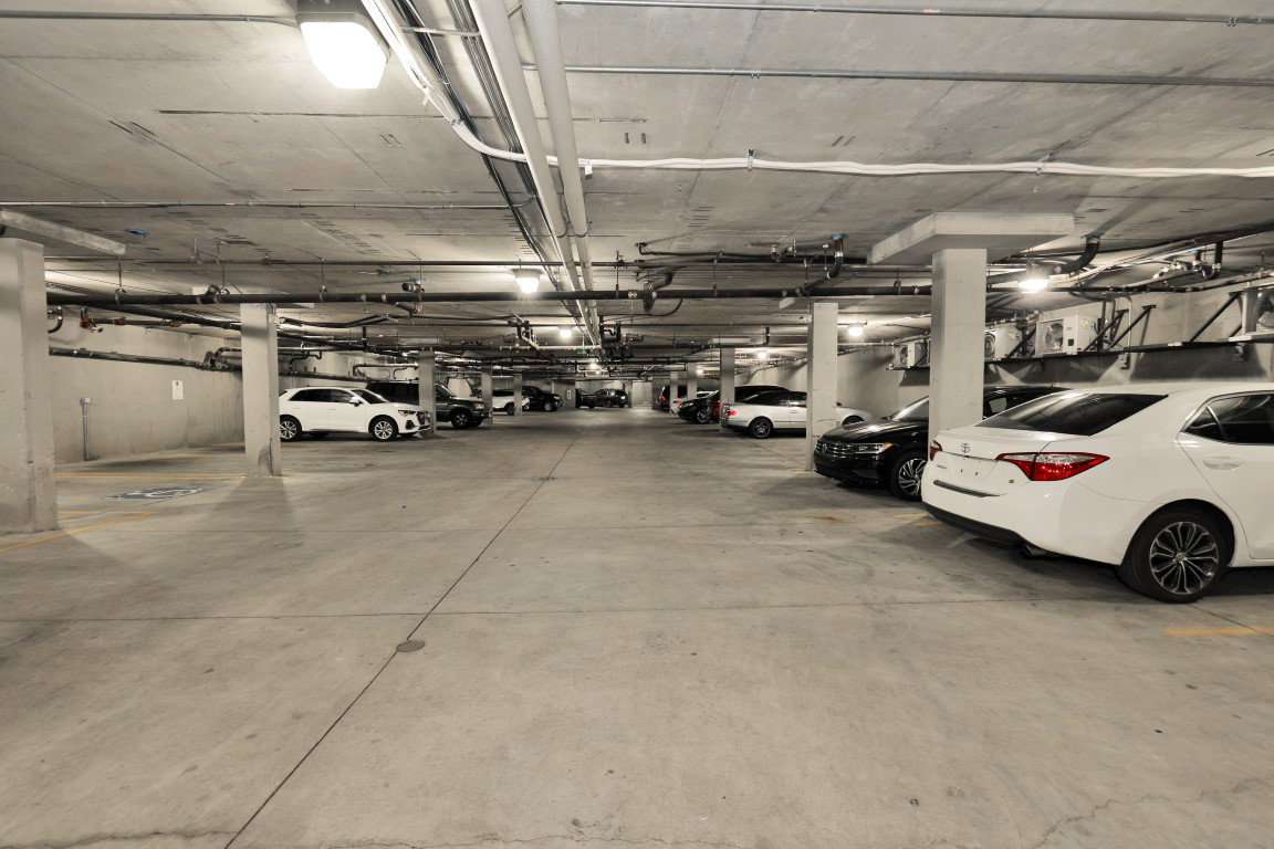 Dedicated below ground parking.