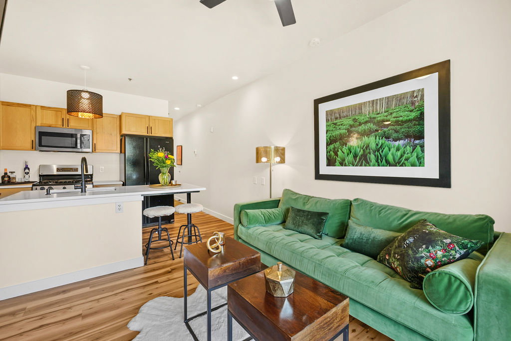 Open-concept living area