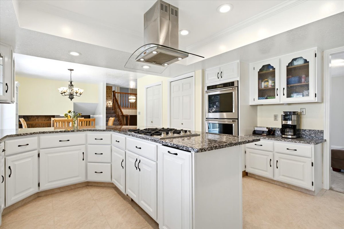 Kitchen featuring a gas stove top.