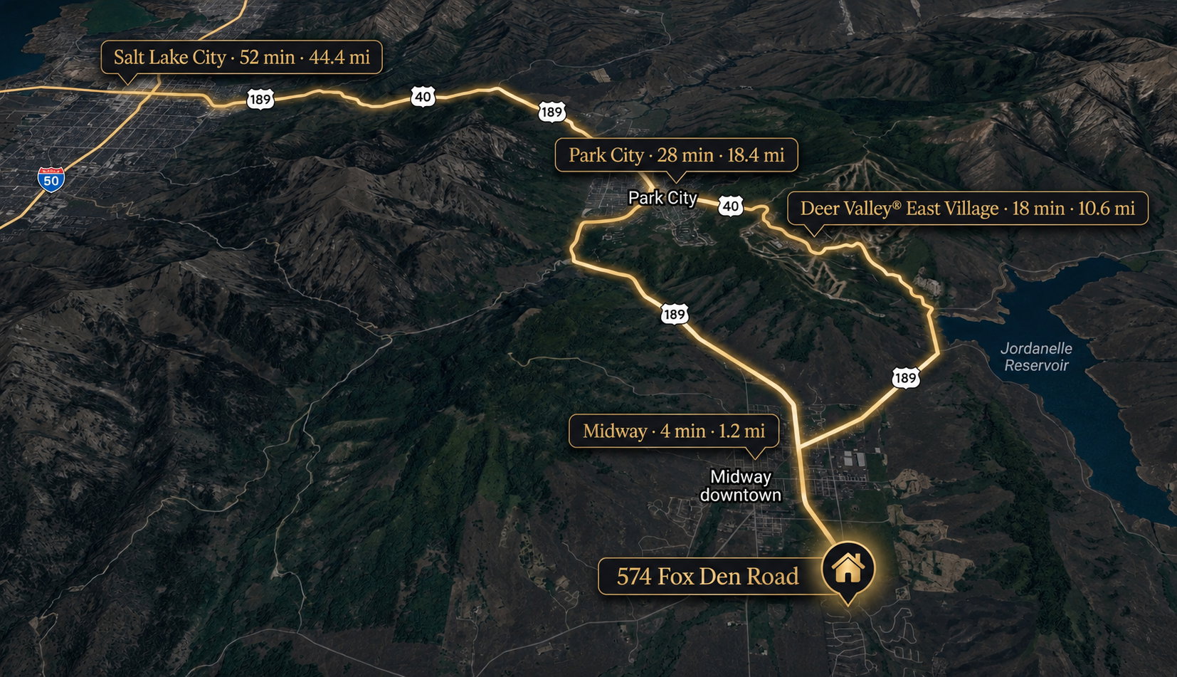 Property Location Map. Displaying the property's address and its proximity to various points of interest