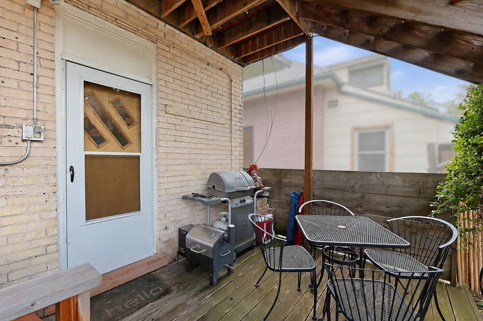 Covered deck