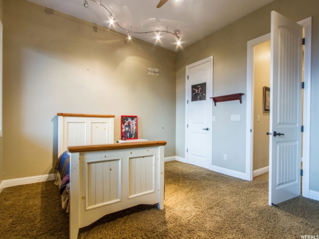 Warm-toned wall paint throughout
