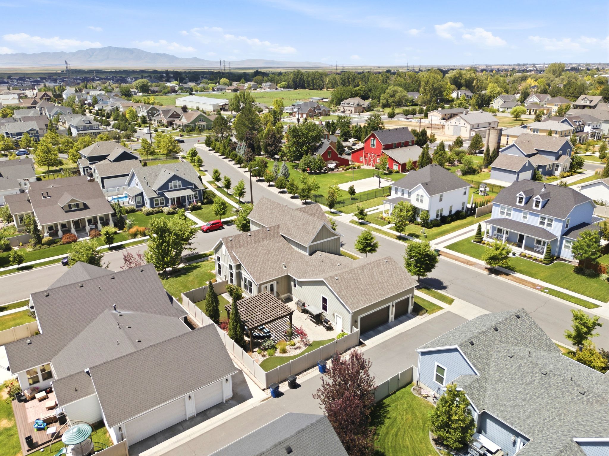 Aerial view of SE side of home
