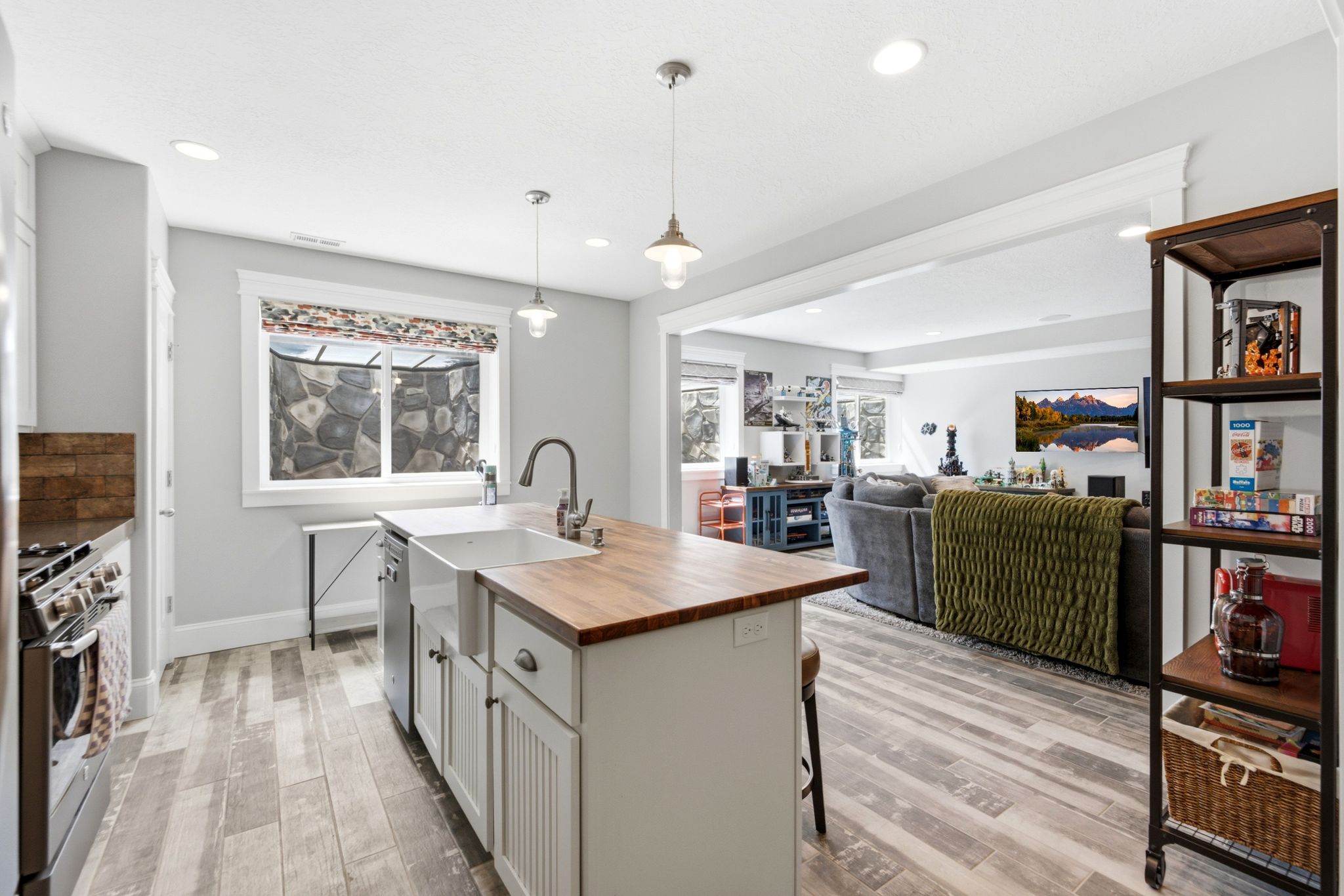 ADU-Lower level kitchen/family room